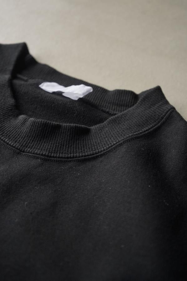 Homspun　コンパクト裏毛ベスト　ブラック homspun コンパクト裏毛 ベスト