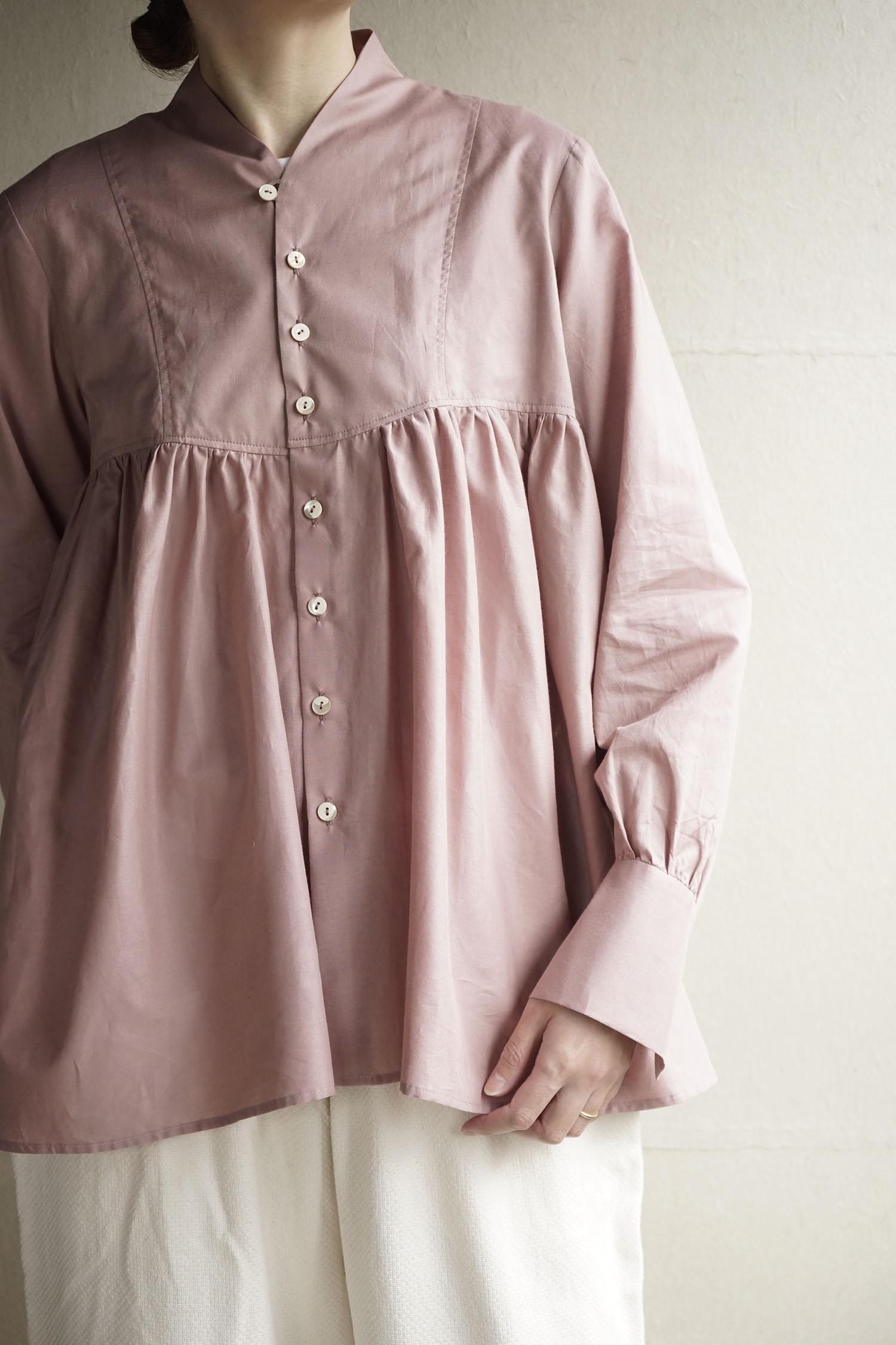 żη Funnel neck shirt<br>Smoky Pink<br>