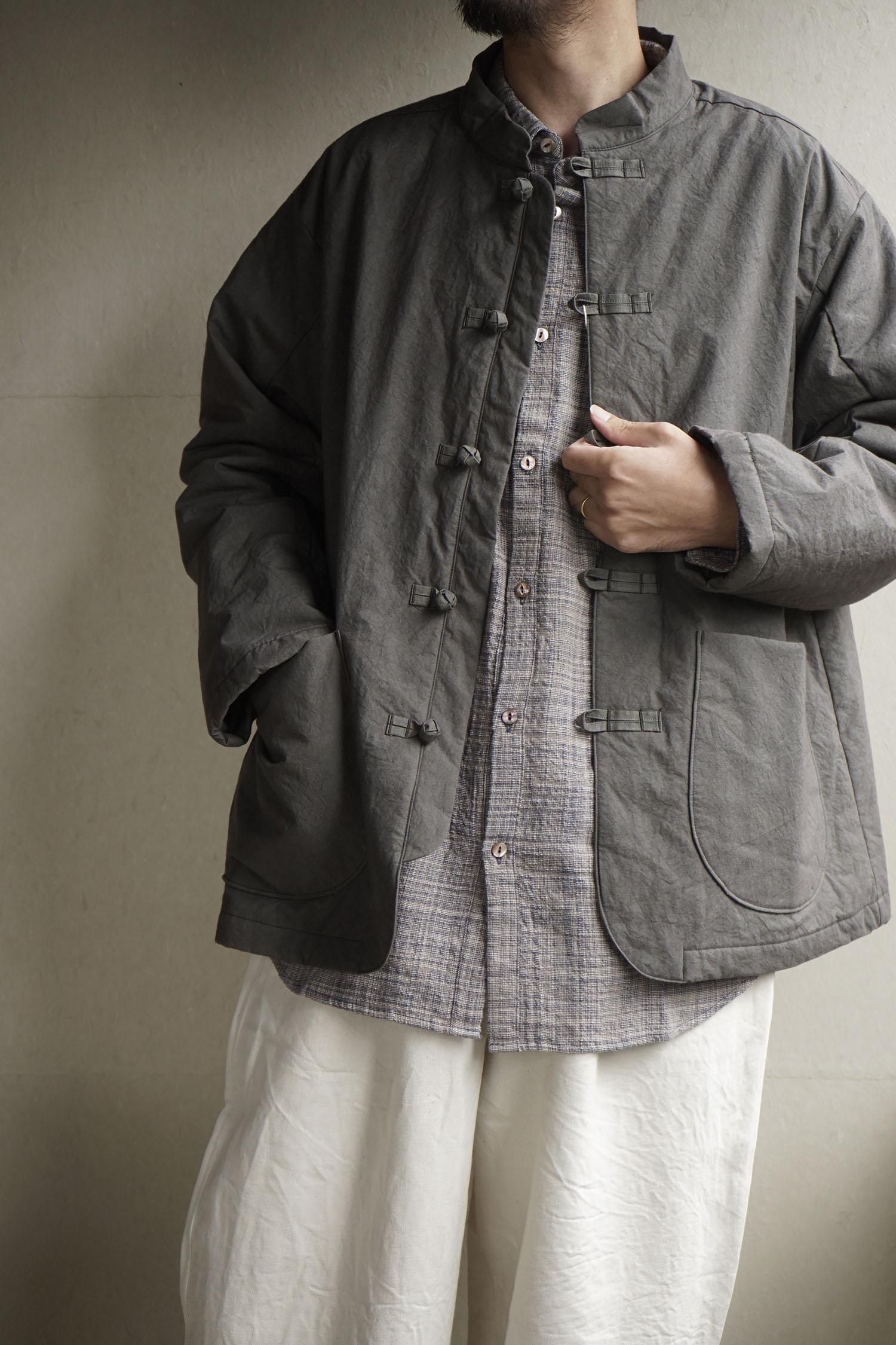 QUILT CHINA JACKET<br>CHARCOAL<br>