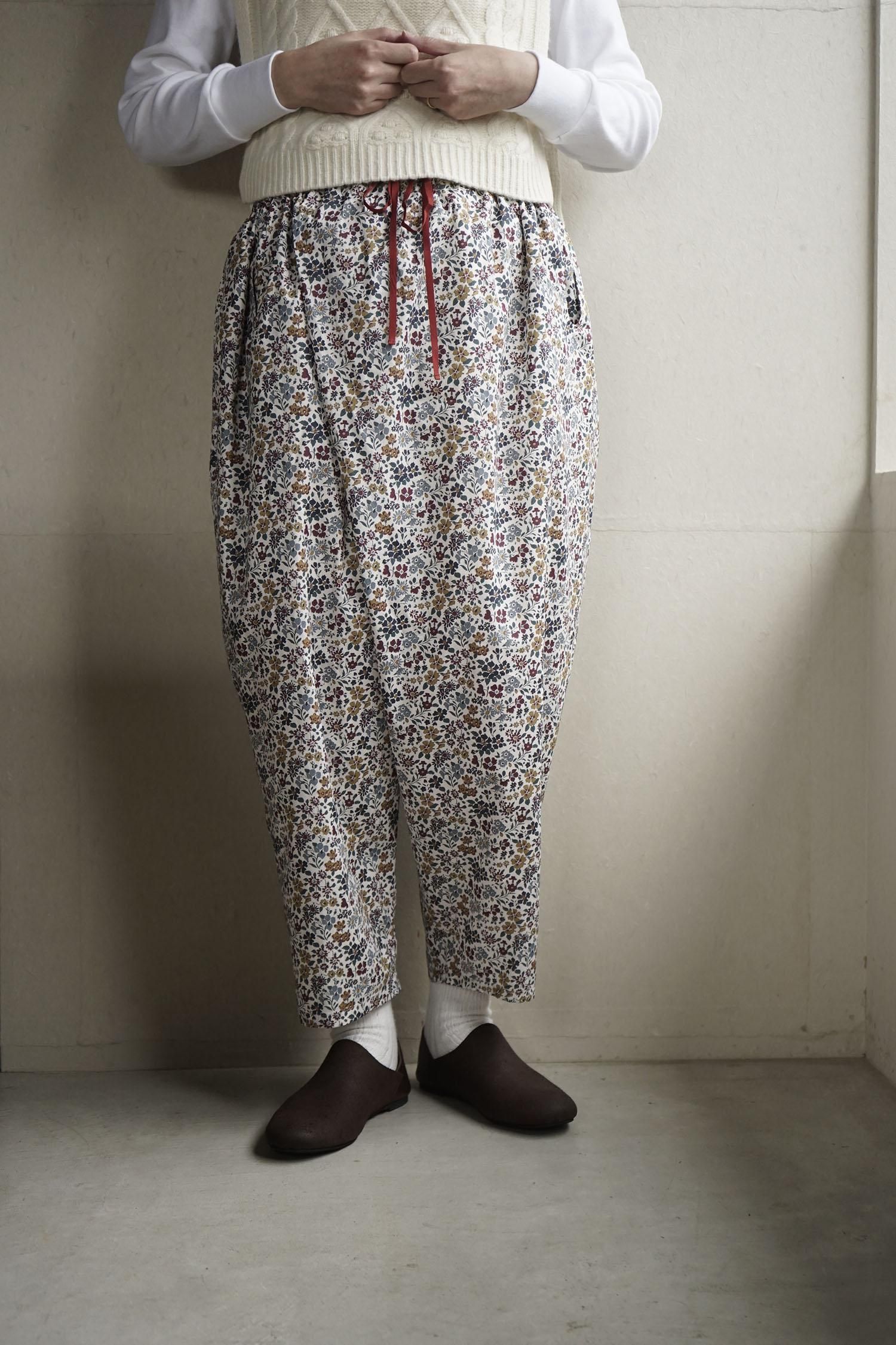 LIBERTY FABRICS ETERNAL COLLECTION Elastic waist wrap pants<br>ecru<br>