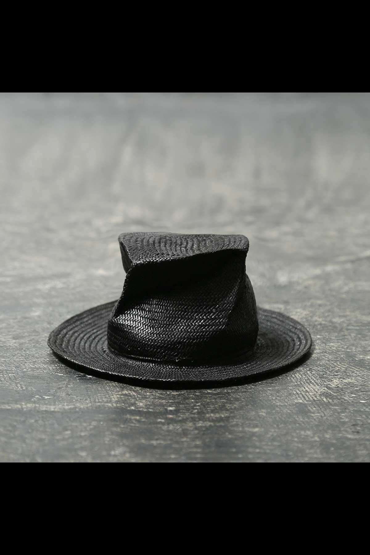 COLLAPSOBLE STRAW HATMOD29_6cm_BLACK