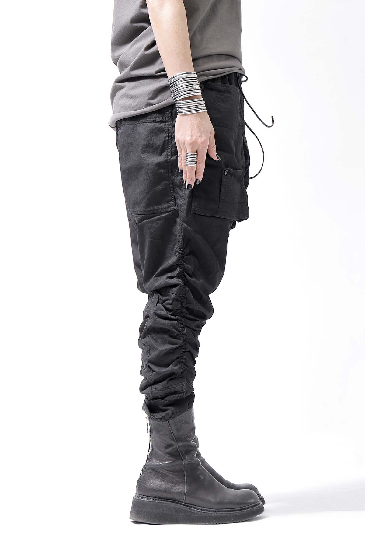 RUNDHOLZ【ランドホルツ】UNISEX FRONT POCKETED PANTS 260 0104_BLACK 