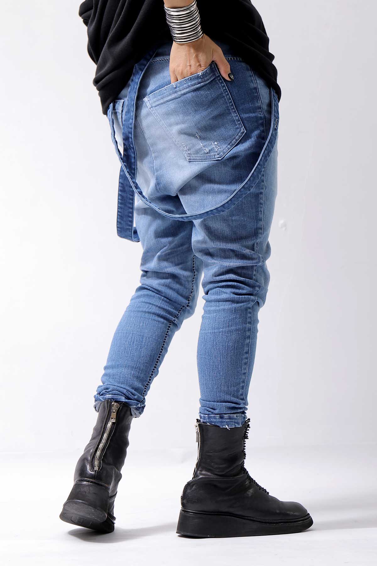 bajra【バジュラ】UNISEX WASHED STRETCH DENIM PANTS 141QP01_BLUE  WASH公式通販サイト｜QUADRATO Boutique【クアドラート】正規販売店 UNISEX