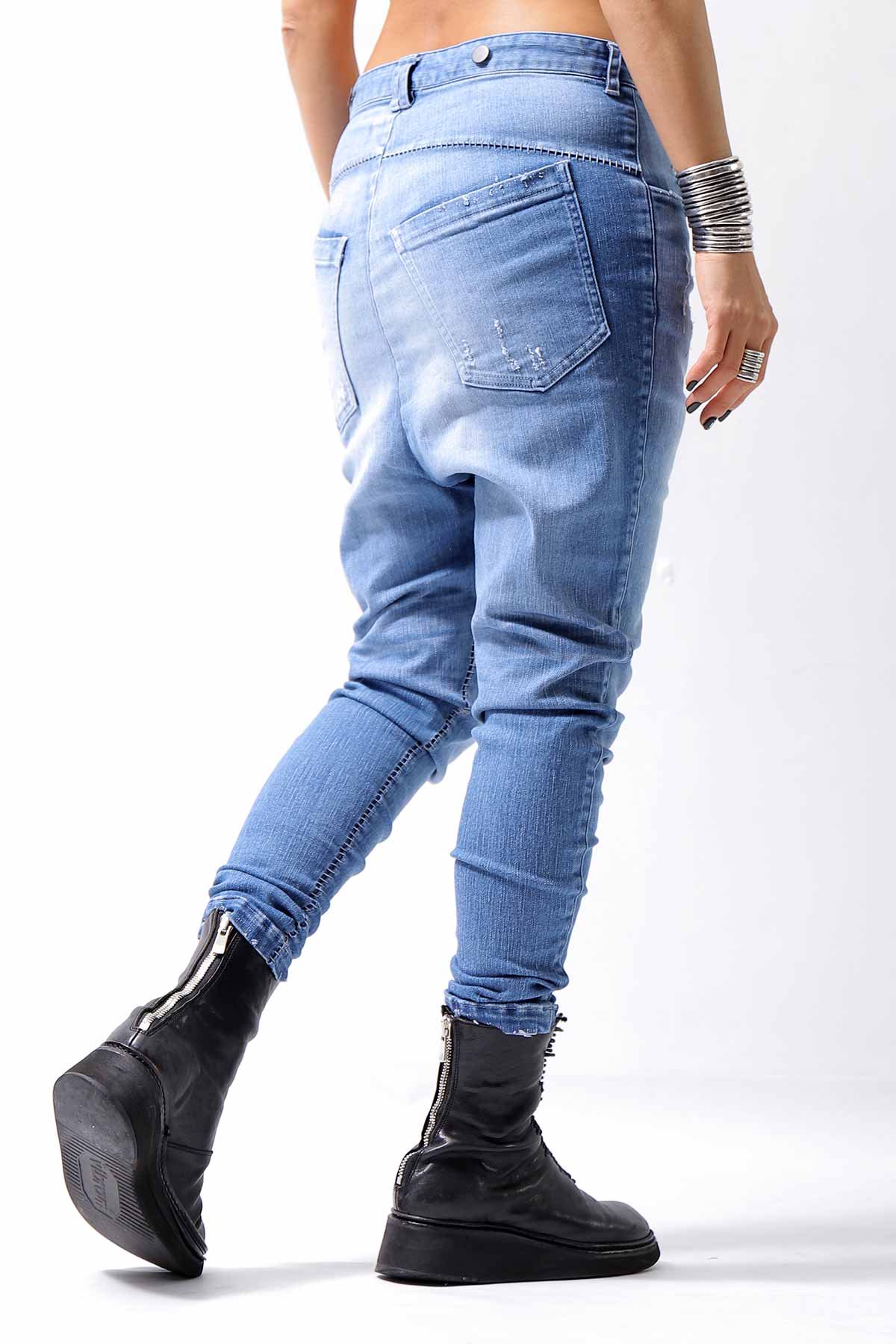 bajra【バジュラ】UNISEX WASHED STRETCH DENIM PANTS 141QP01_BLUE  WASH公式通販サイト｜QUADRATO Boutique【クアドラート】正規販売店 UNISEX