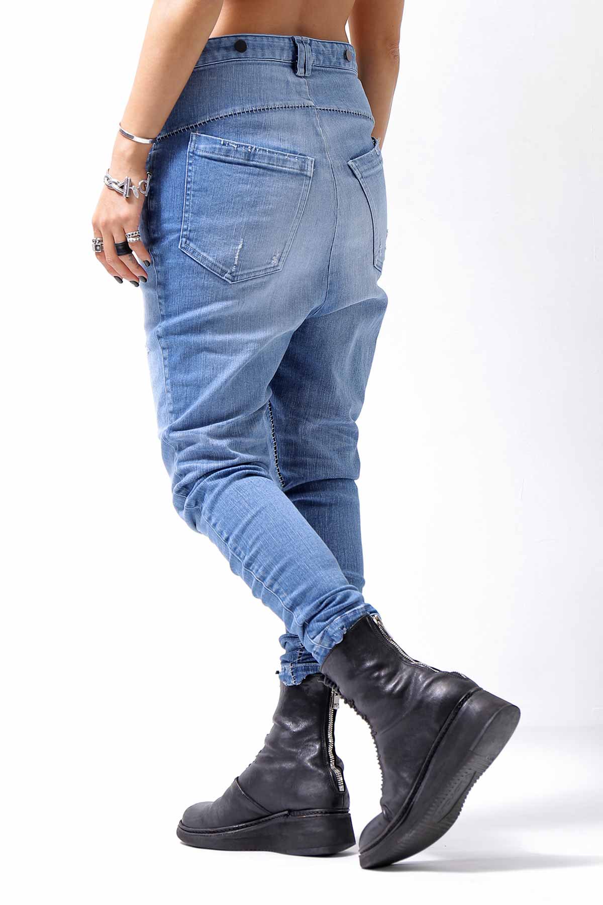 bajra【バジュラ】UNISEX WASHED STRETCH DENIM PANTS 141QP01_BLUE  WASH公式通販サイト｜QUADRATO Boutique【クアドラート】正規販売店 UNISEX