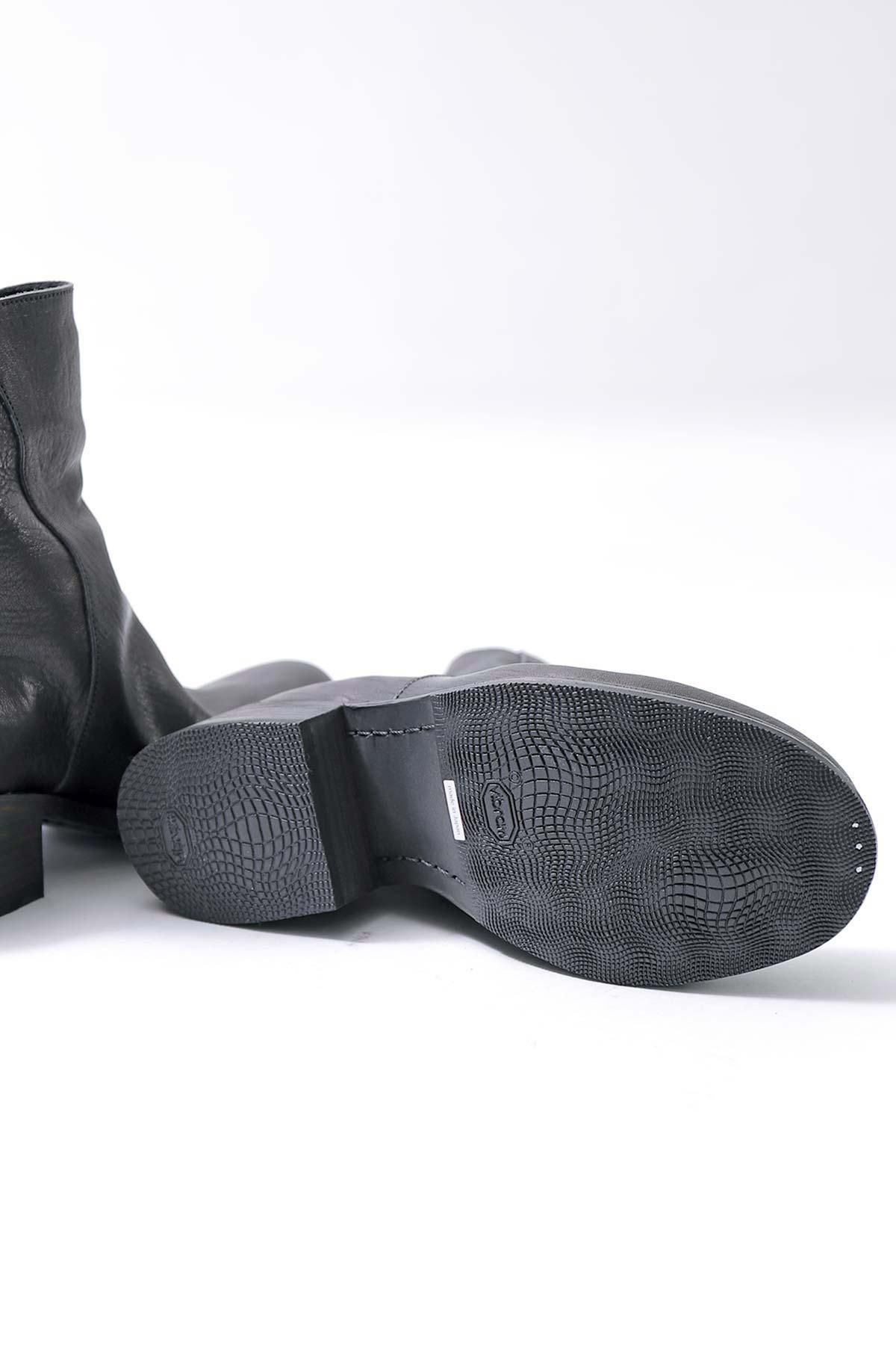 Portaille【ポルタユ】HORSE LEATHER ANKLE BOOTS PQ05_BLACK公式通販