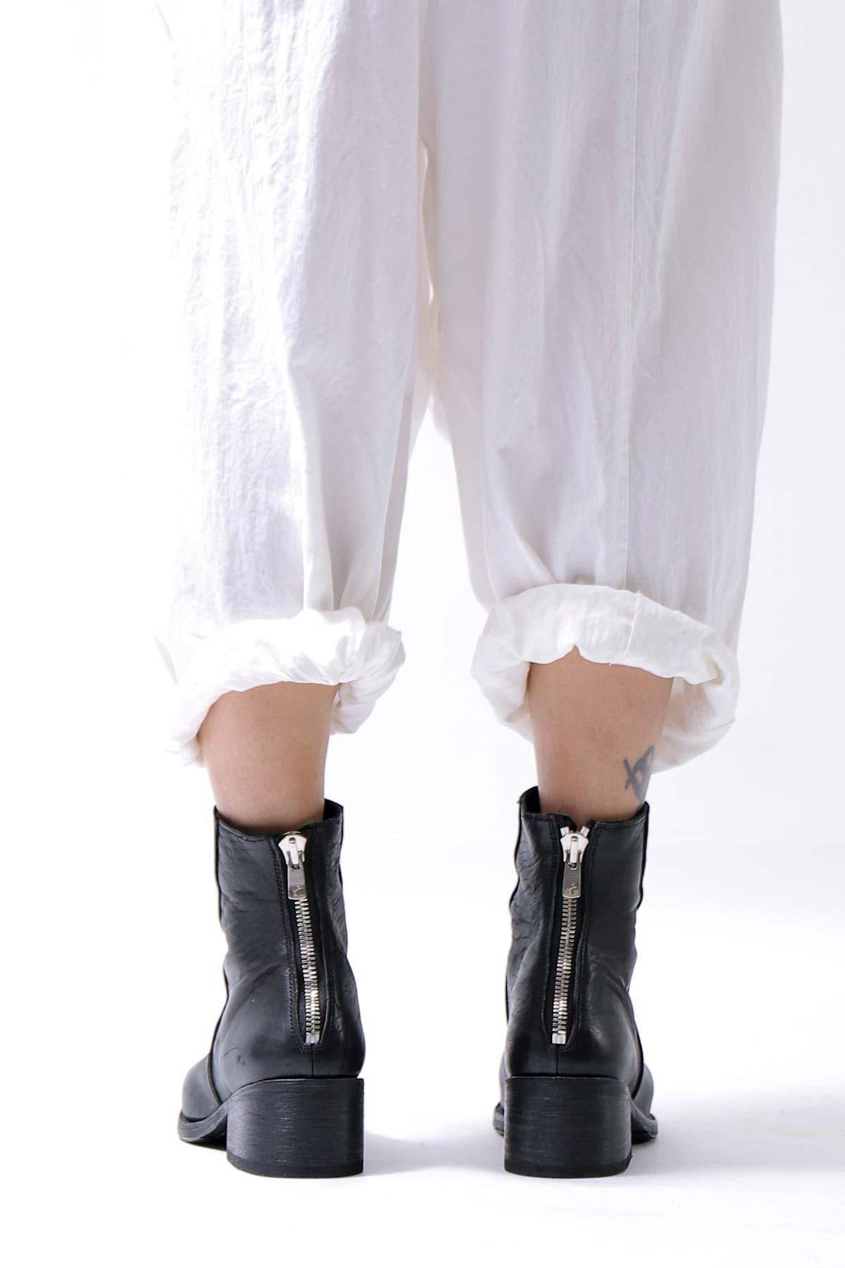 Portaille【ポルタユ】HORSE LEATHER ANKLE BOOTS PQ05_BLACK公式通販