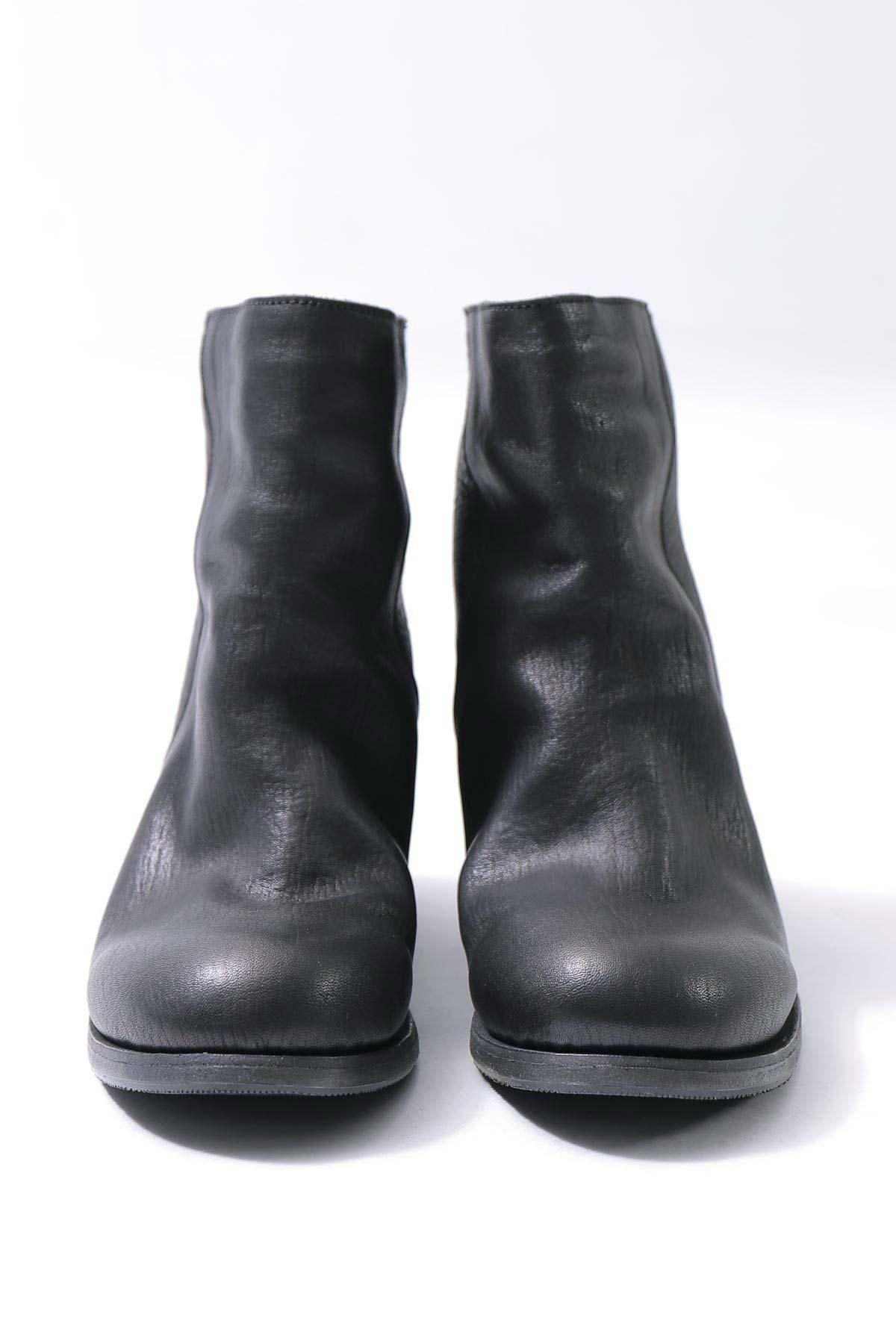 ポルタユ Portaille レザー ブーツ 42 Portaille【ポルタユ】HORSE LEATHER ANKLE BOOTS PQ05_BLACK公式通販