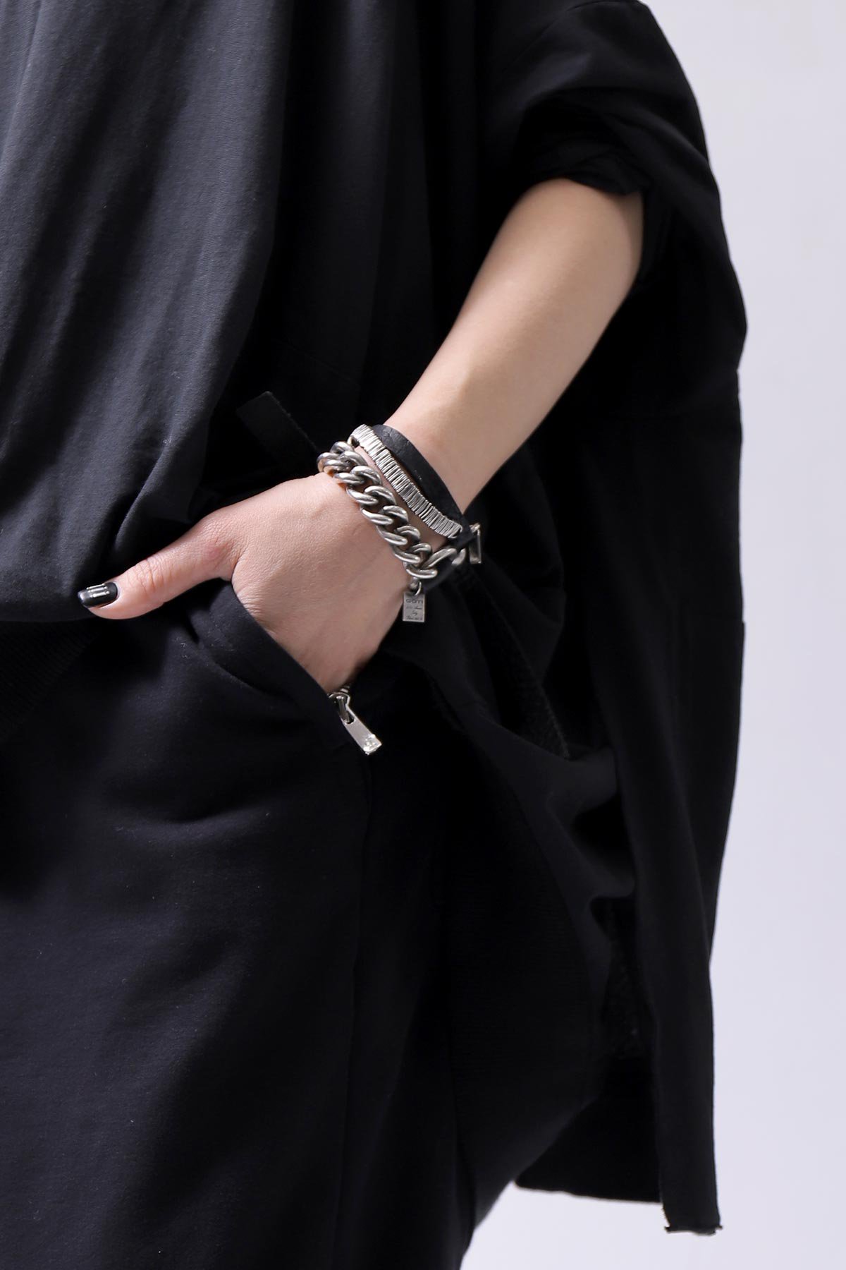 GOTI【ゴティ】GOTI CHAIN LEATHER BRACELET_BR513公式