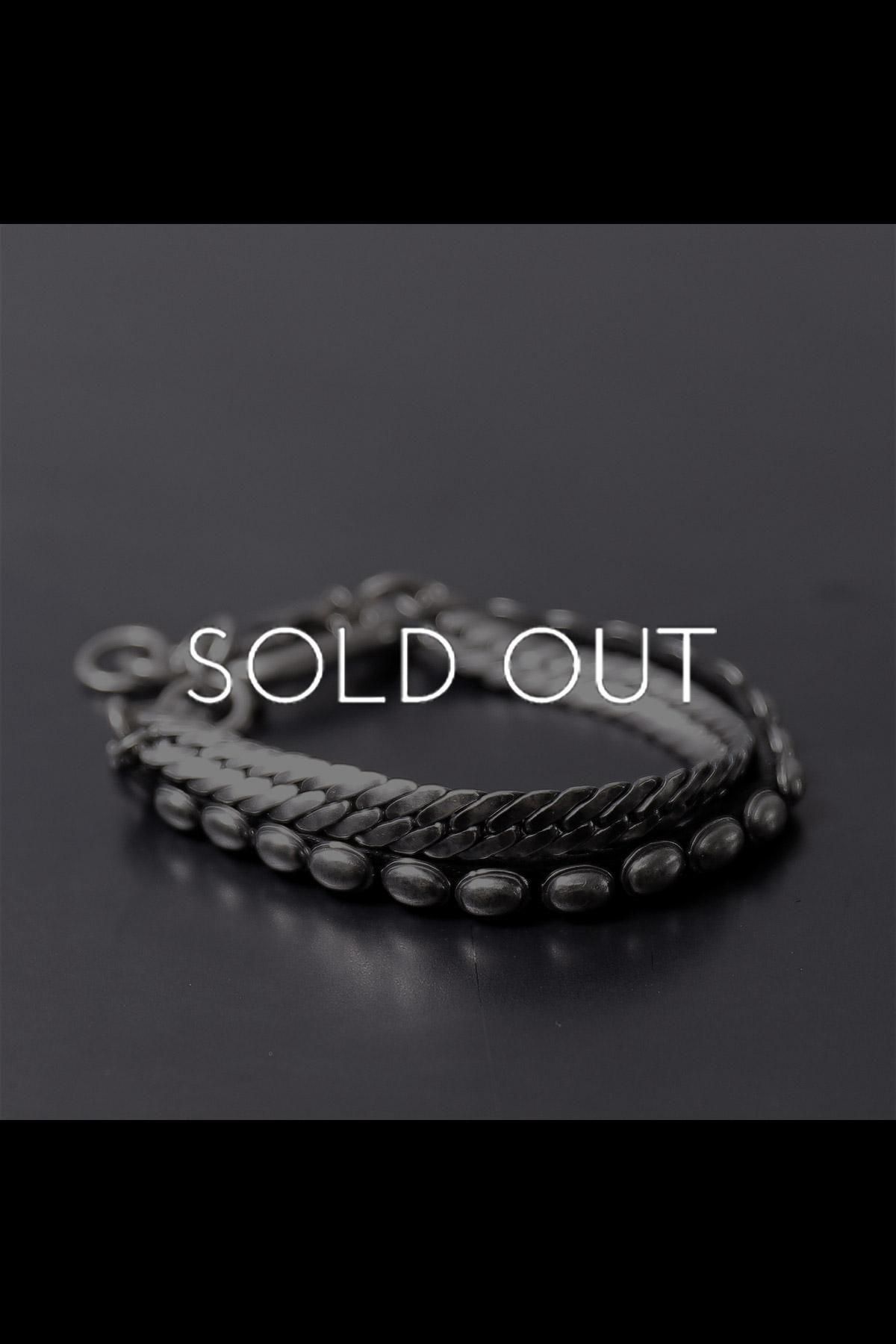 GRAIN SILVER LEATHER W BRACELAT_BR1212