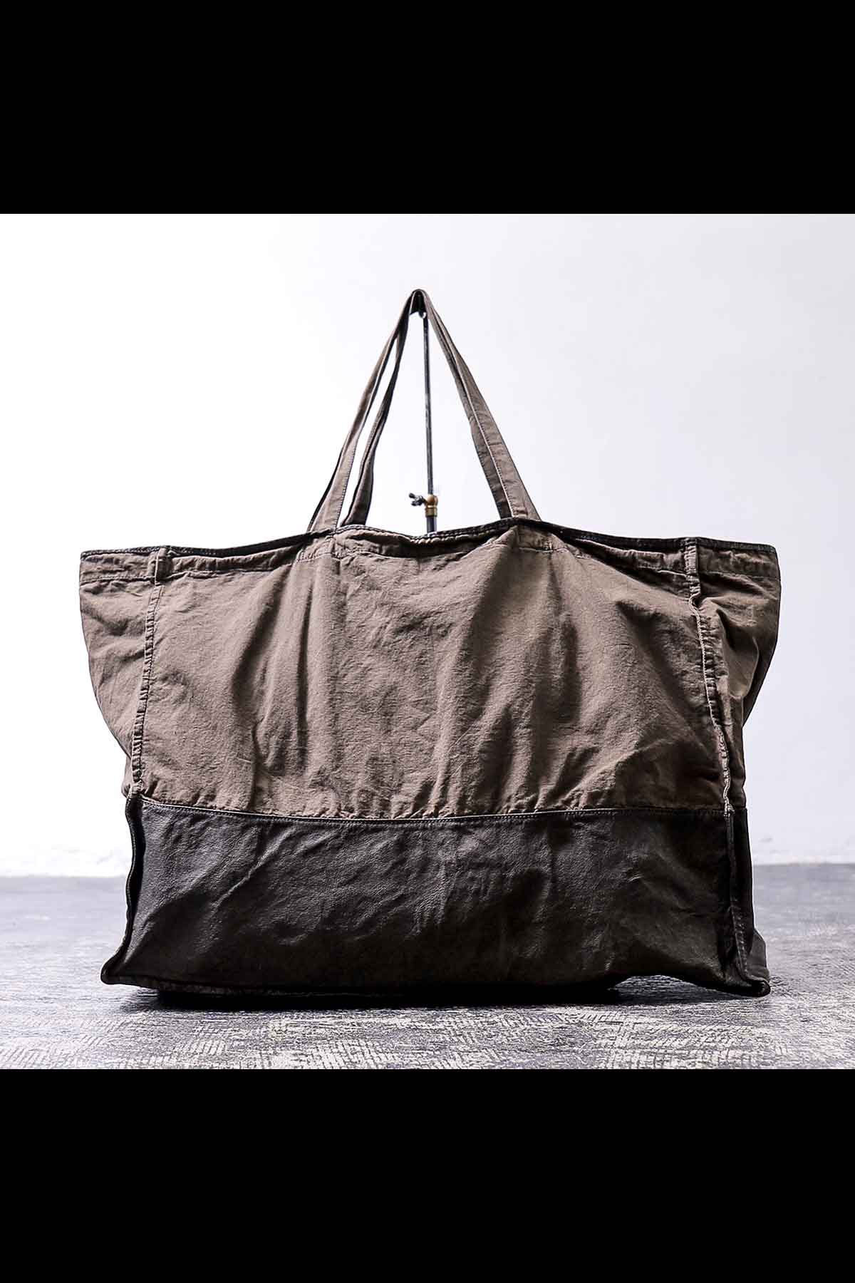 CHRISTIAN PEAU【クリスチャンポー】COTTON LEATHER TOTE BAG_D.GARNET公式通販サイト｜QUADRATO  Boutique【クアドラート】正規輸入販売店 UNISEX