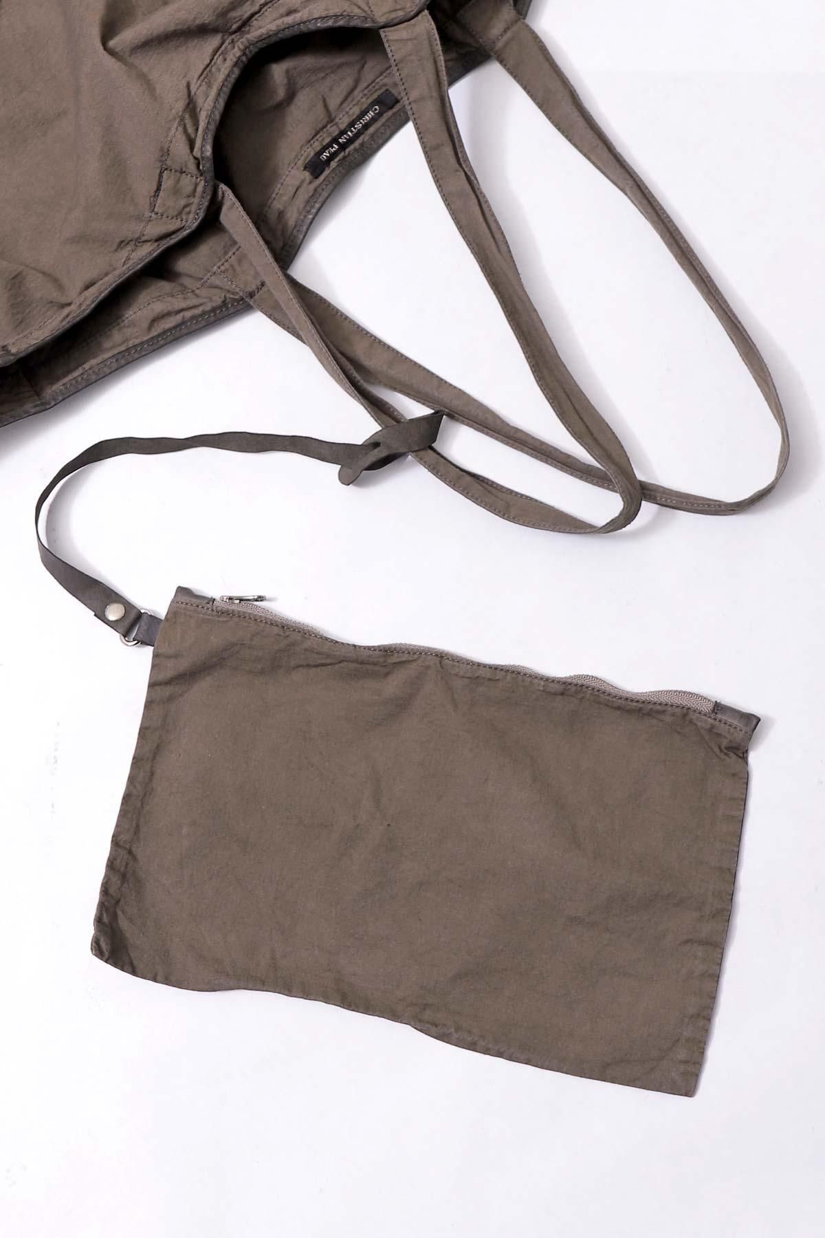 CHRISTIAN PEAU【クリスチャンポー】COTTON LEATHER TOTE BAG_D CHRISTIAN PEAU【クリスチャンポー】COTTON LEATHER TOTE BAG_D