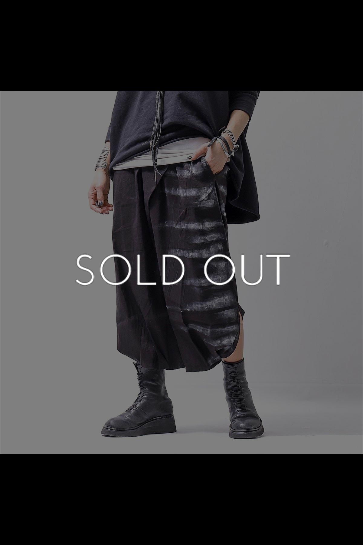 UNISEX SIDE PRINTED BOX PANTS ST-905TA_BLACK