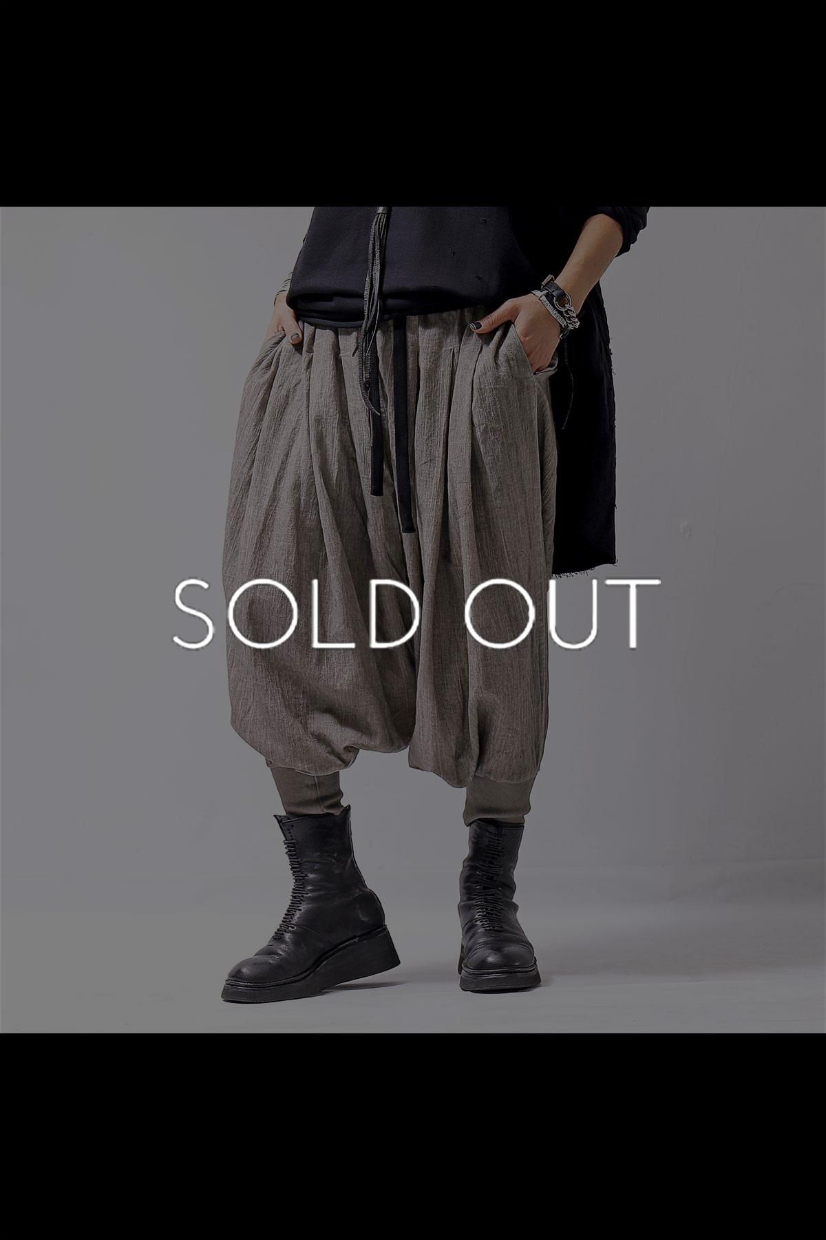 <img class='new_mark_img1' src='https://img.shop-pro.jp/img/new/icons8.gif' style='border:none;display:inline;margin:0px;padding:0px;width:auto;' />UNISEX WIDE SARROUEL RIB PANTS LNB1224/M_OLD DYE