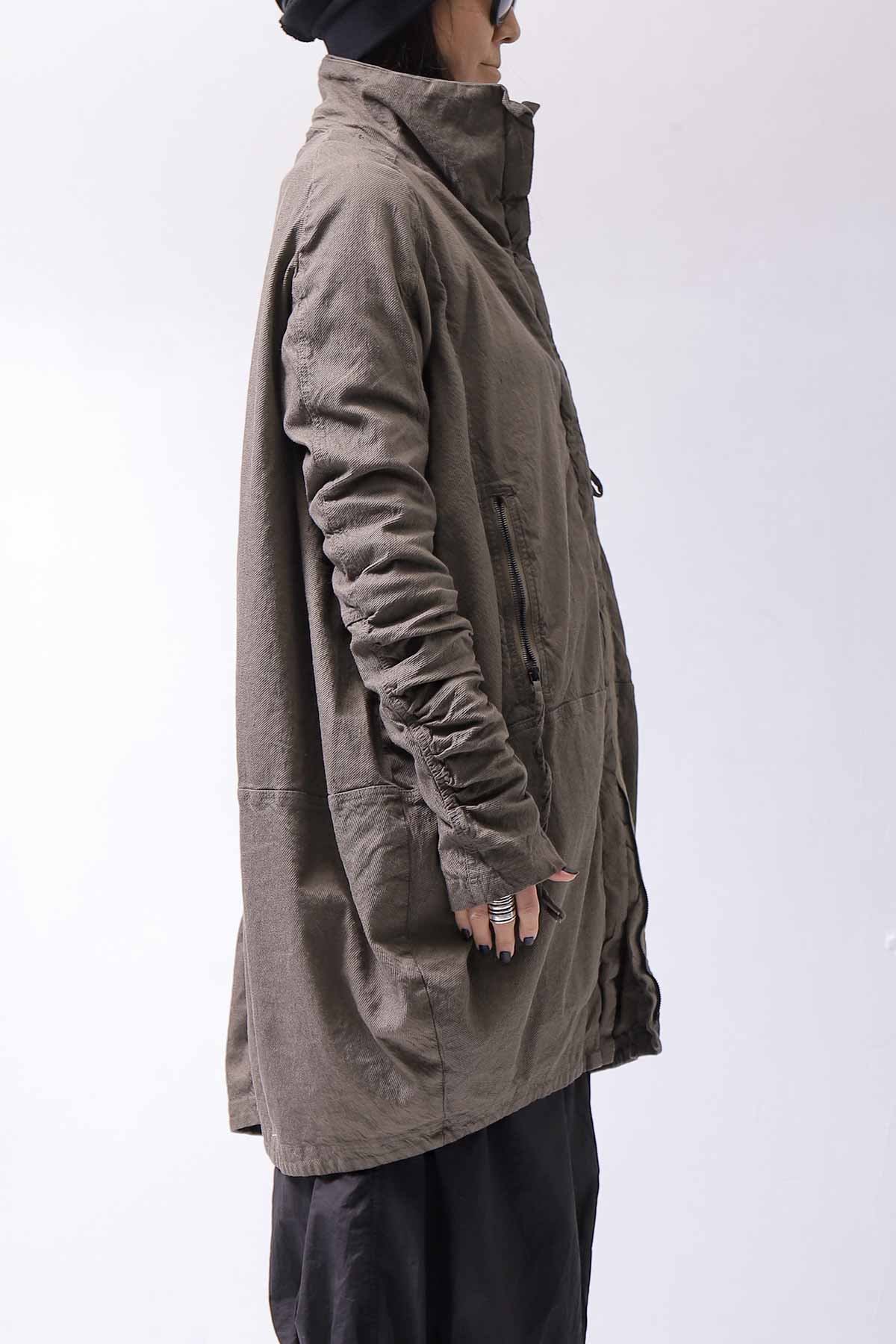 RUNDHOLZ【ランドホルツ】UNISEX COCOON COTTON STRETCH LONG BLOUSON 