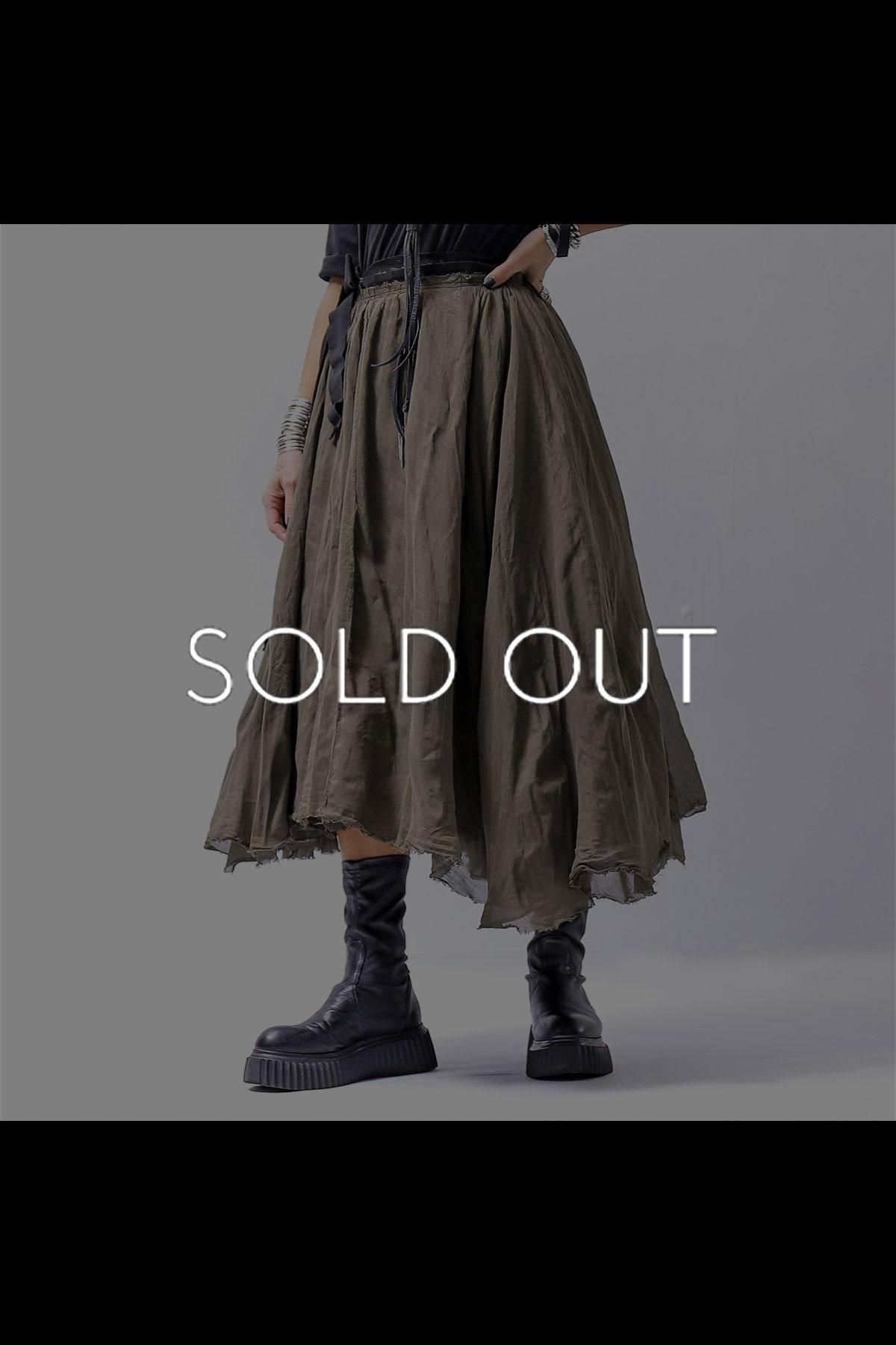 <img class='new_mark_img1' src='https://img.shop-pro.jp/img/new/icons8.gif' style='border:none;display:inline;margin:0px;padding:0px;width:auto;' />COTTON LAYERED WRAP SKIRT 258 0306_KHAKI 