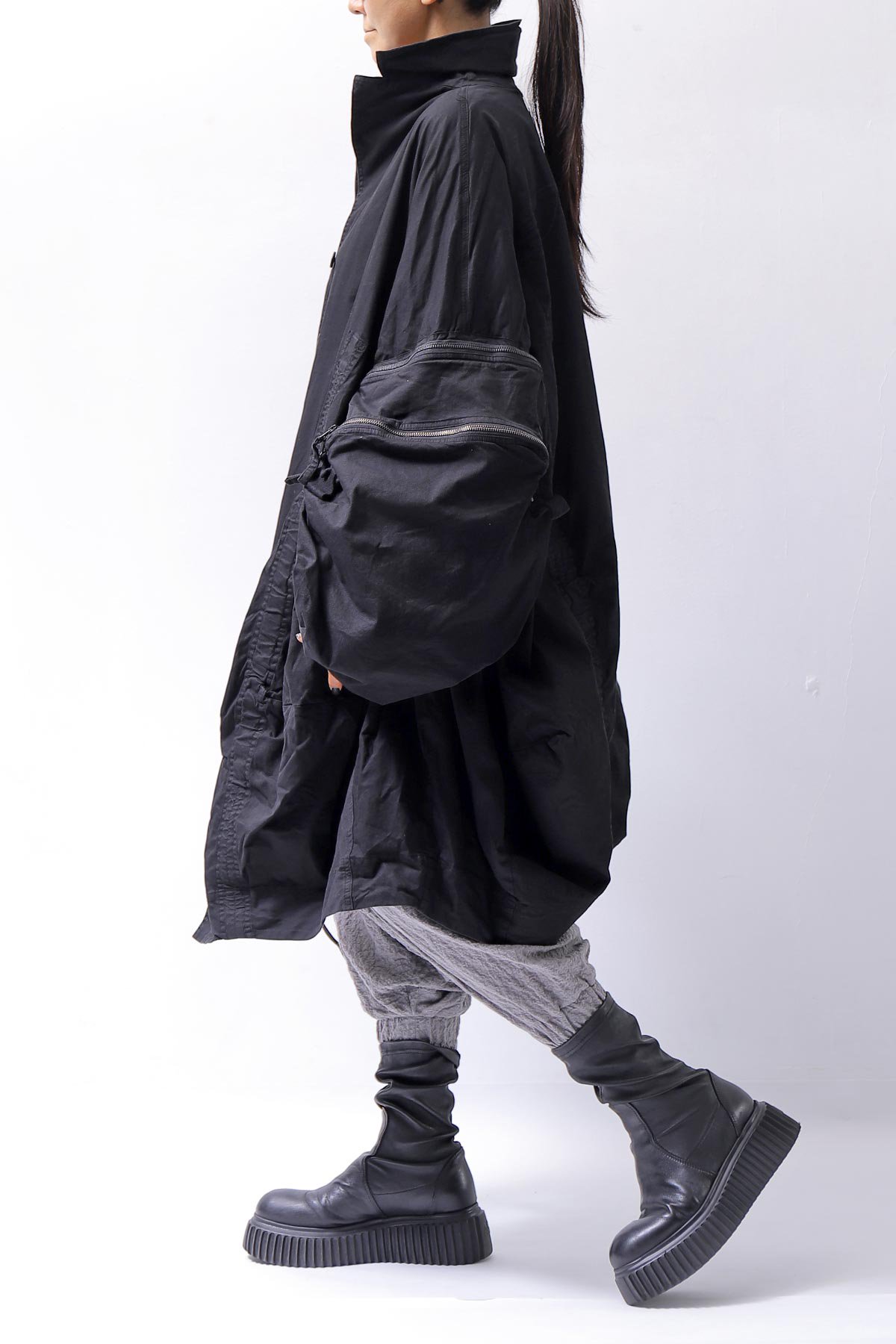 RUNDHOLZ NYLON HOODED LONG BLOUSONジャケット/アウター - ナイロン ...