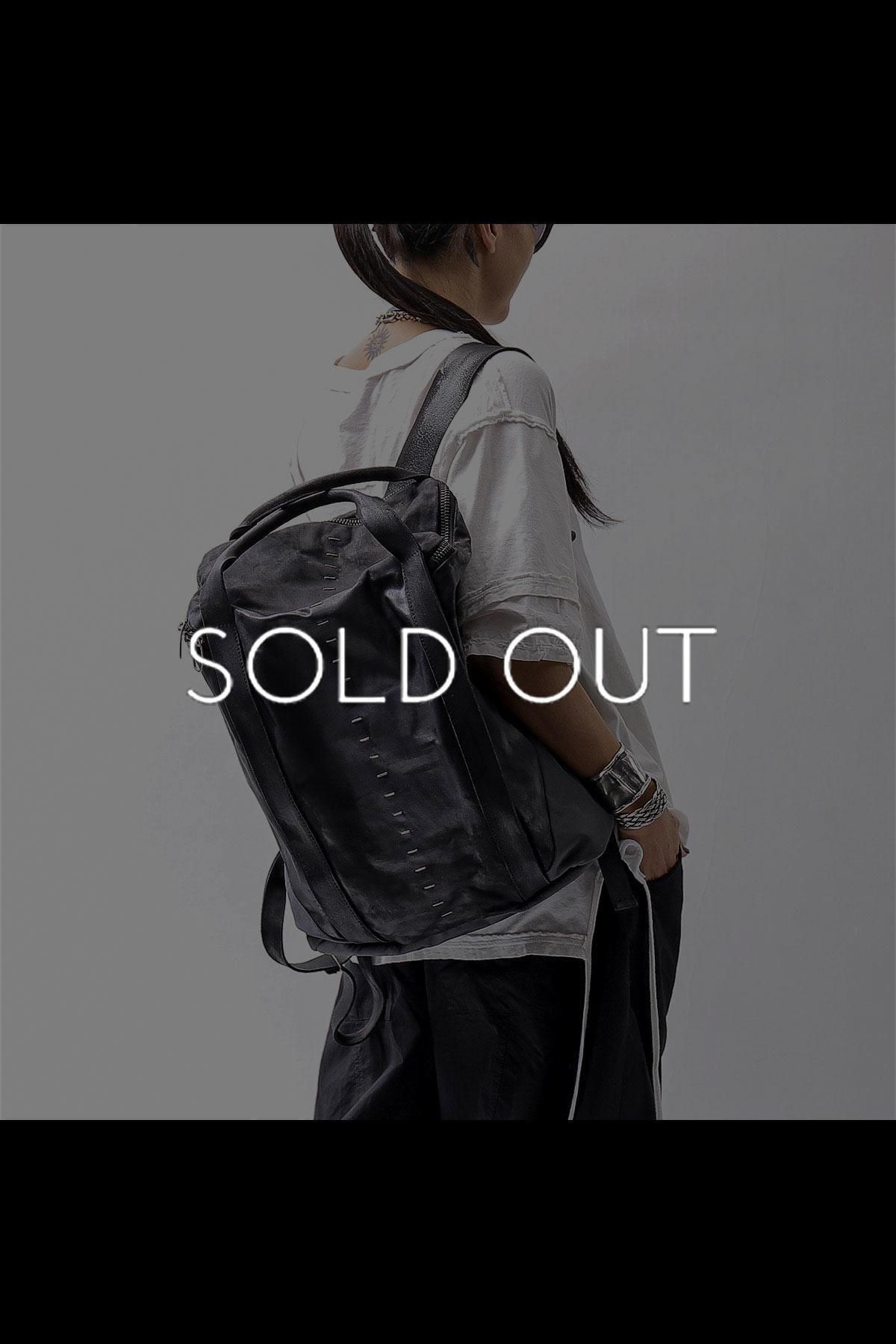 BULL LEATHER 2WAY BACKPACK DB683_BLACK/GREY