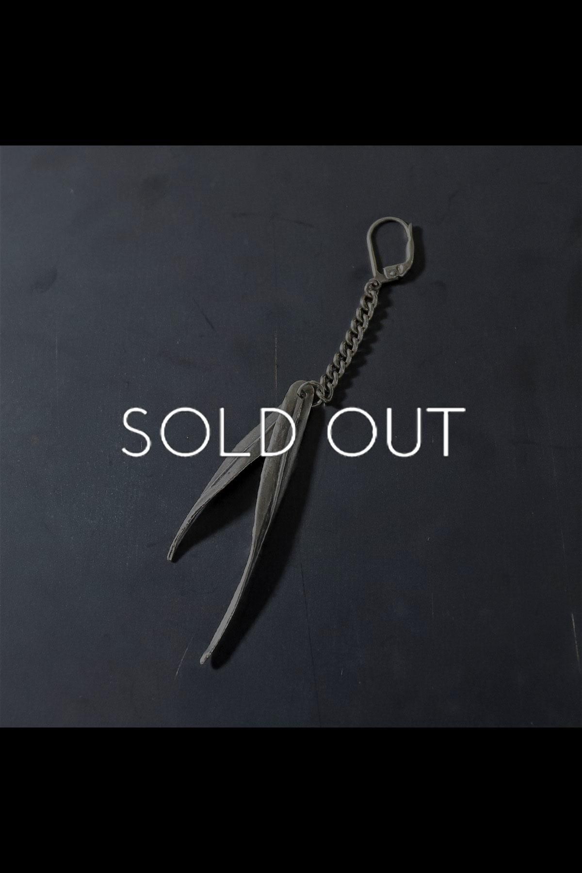 LEAF CHAIN EARRING_OR003