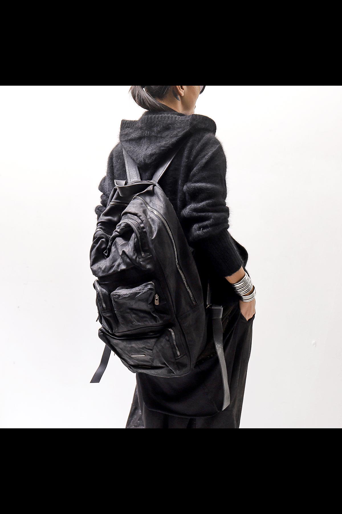 UNISEX CITY&TRAVEL MULTI POCKET BACKPACK_BLACK