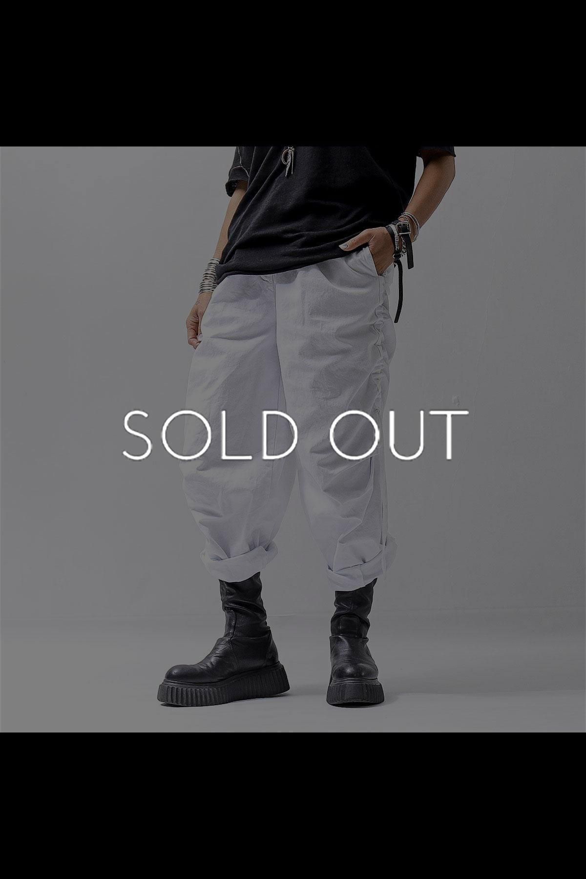 UNISEX SIDE STRING CODE PANTS 319/MM_WHITE