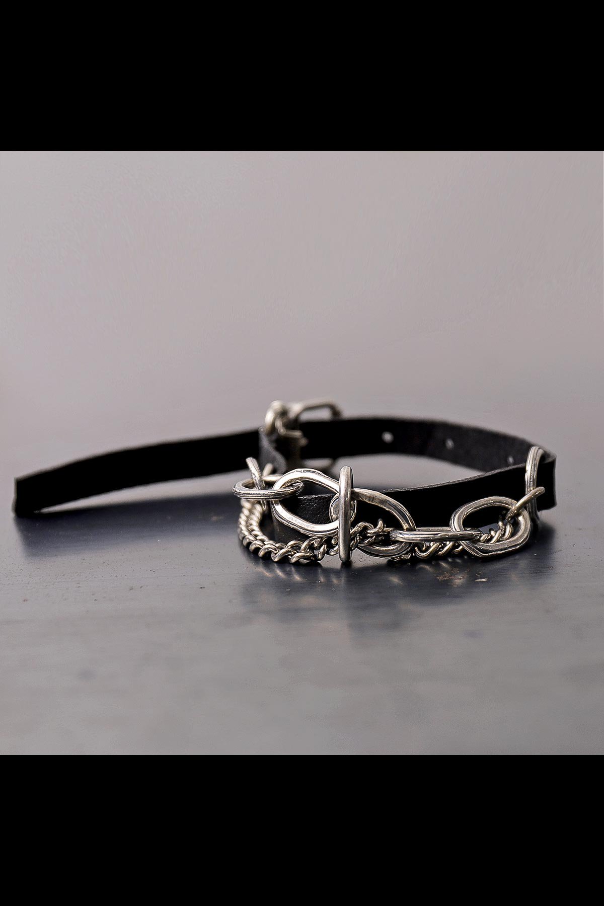 MIXED CHAINLEATHER BRACELET_BR1978