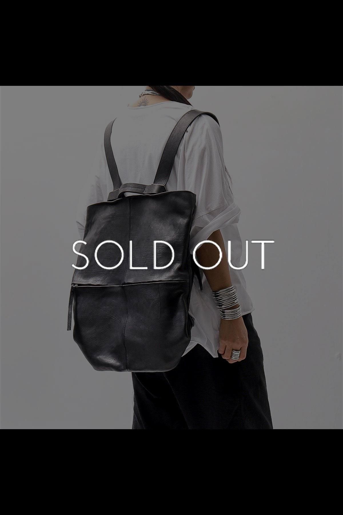 UNISEX 2WAY STRUCTURED COWHIDE LARGE BAG_BLACK