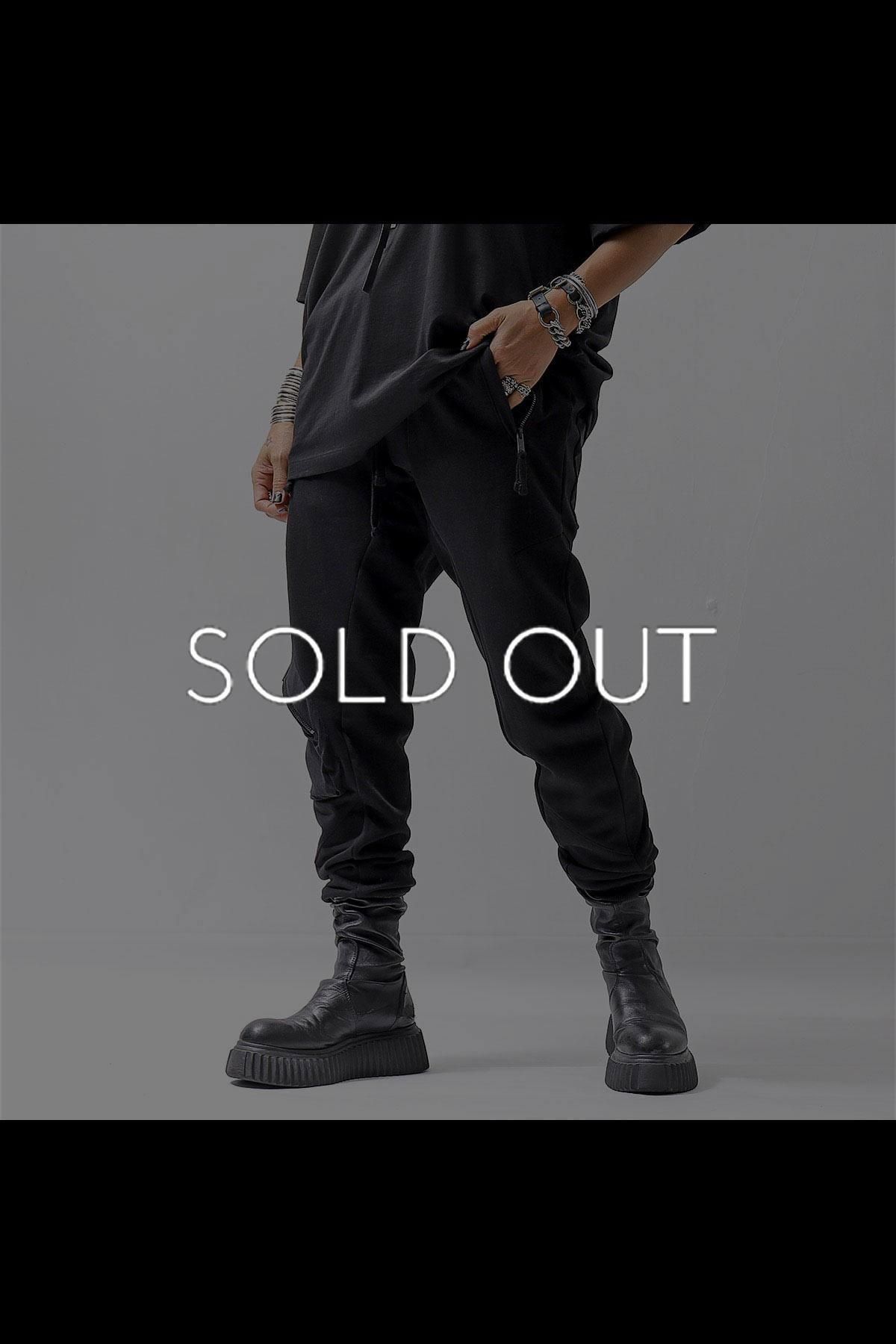 thom/krom SCAR-STITICHING DENIM PANTS / ONEWASH (BLACK)の