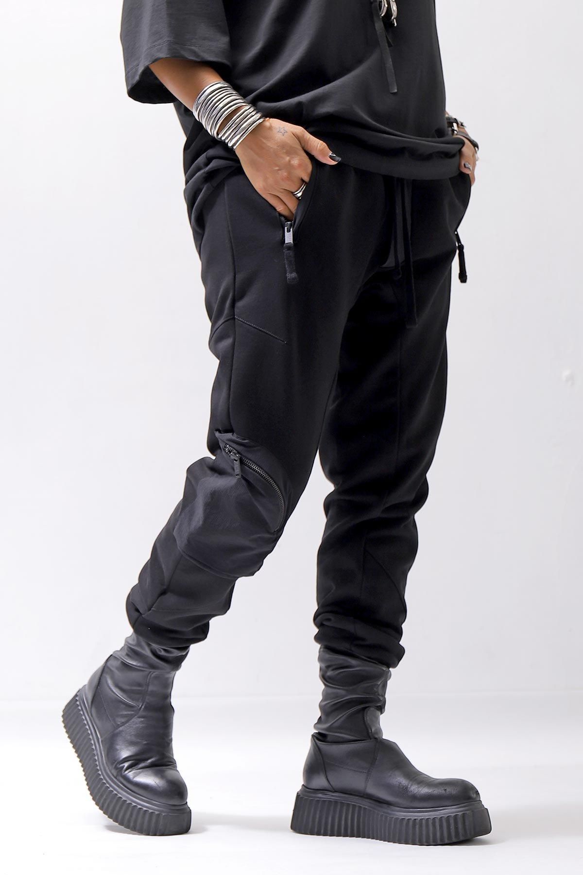 thom/krom SCAR-STITICHING DENIM PANTS / ONEWASH (BLACK)の