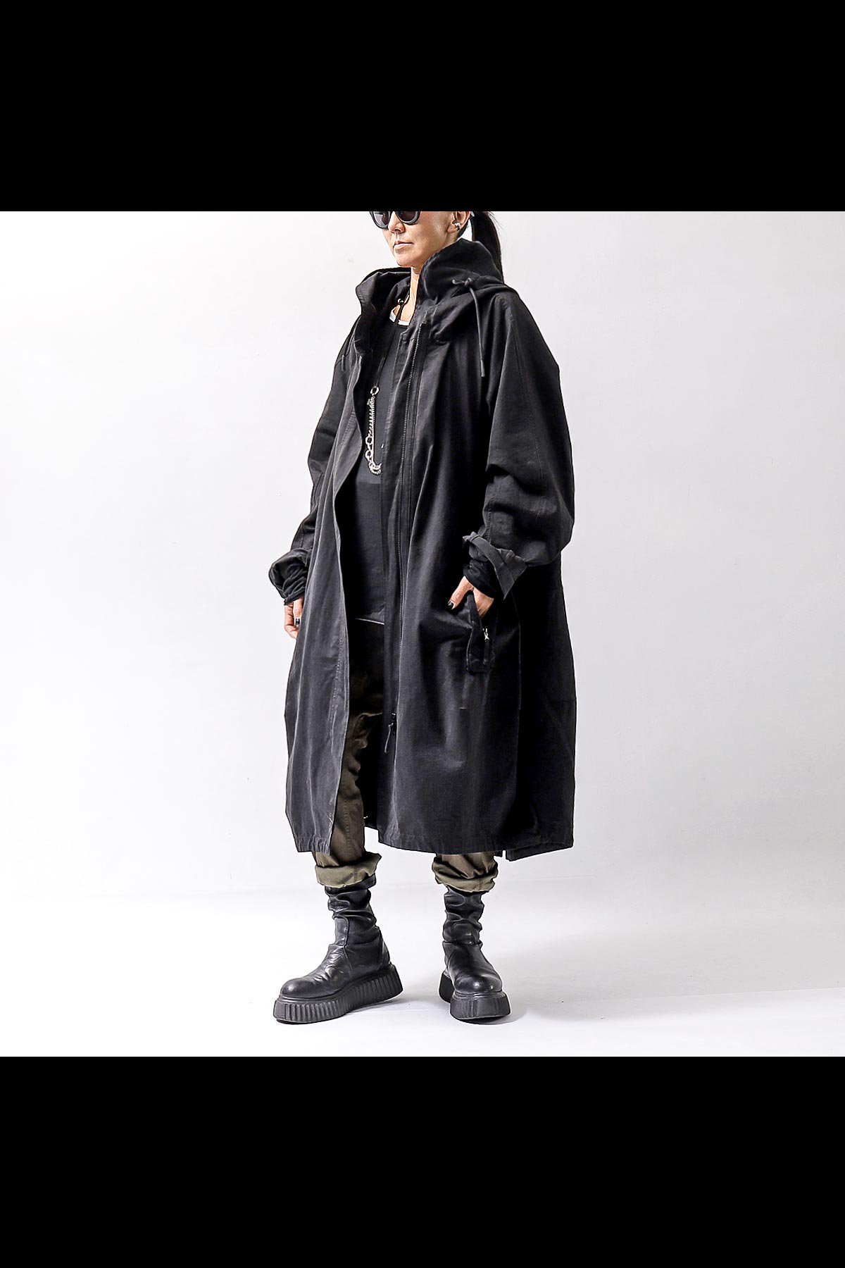 UNISEX OVERSIZED MODS COAT 323 1212_BLACK