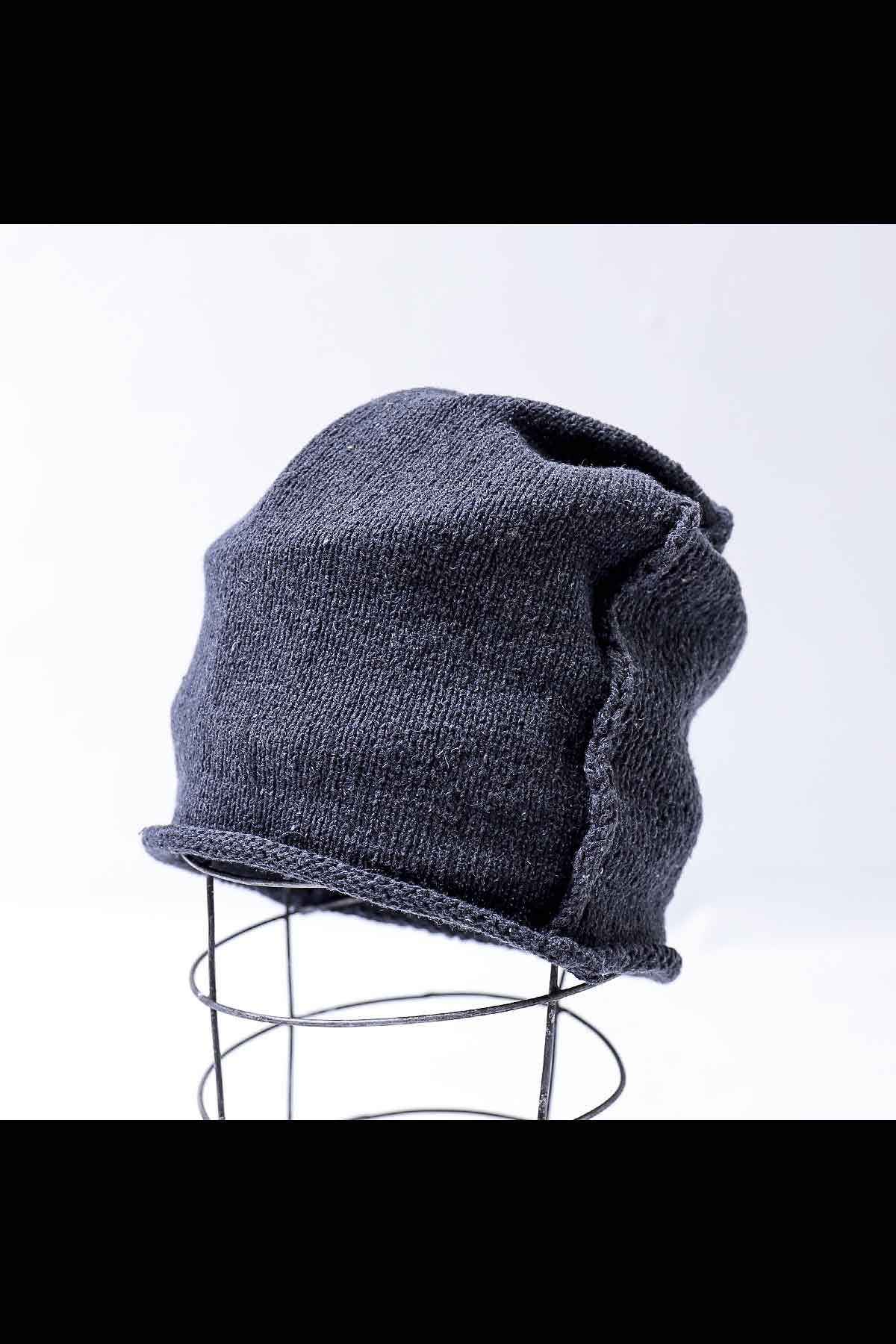 UNISEX COTTON KNIT BEANIE SLB1502_DENIM BLACK