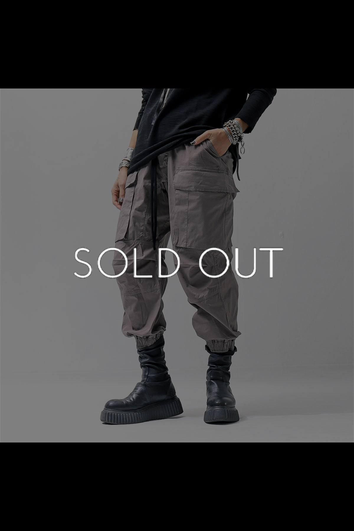 UNISEX COTTON CARGO RIB PANTS MP7_ROCK