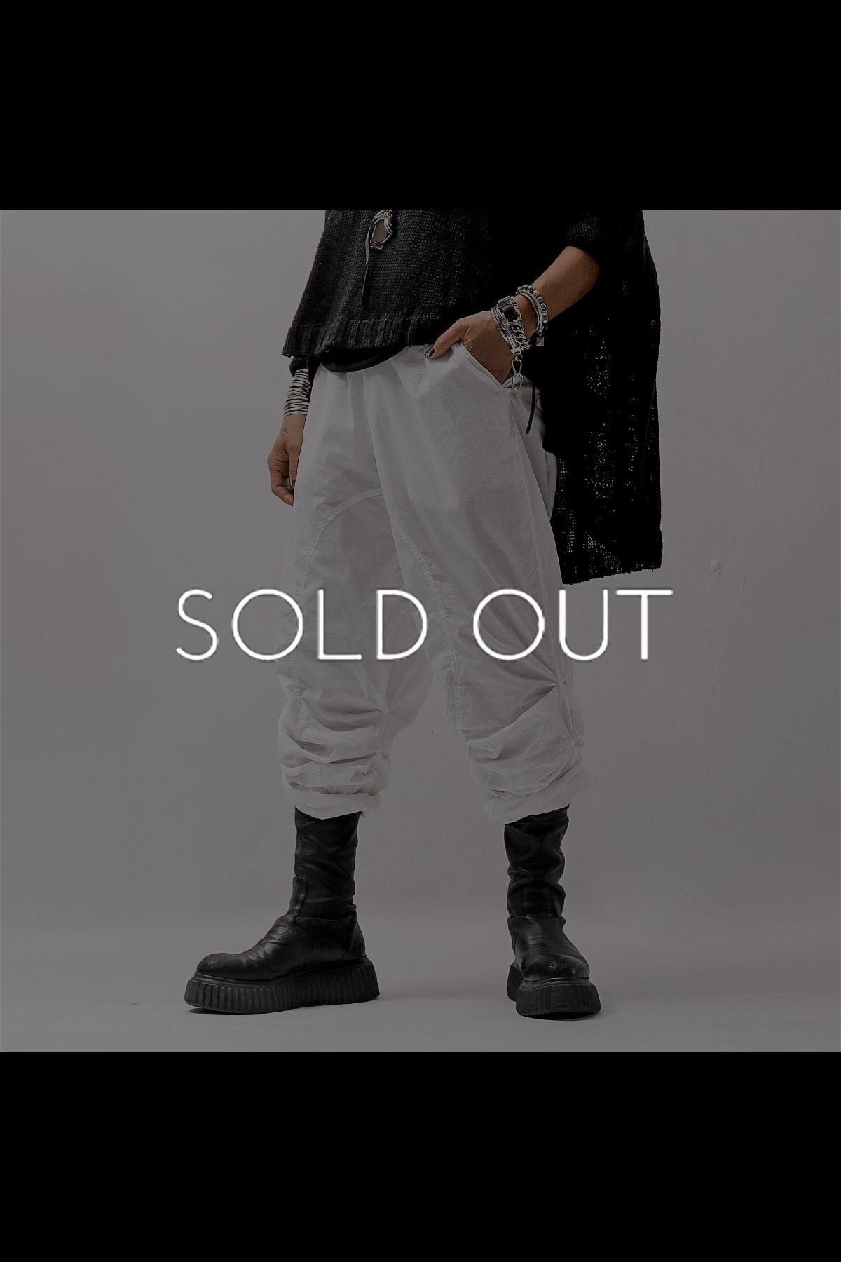 UNISEX SUPER STRETCH PAPER TEXTURE PANTS 239 0102_SEMI BLEACH