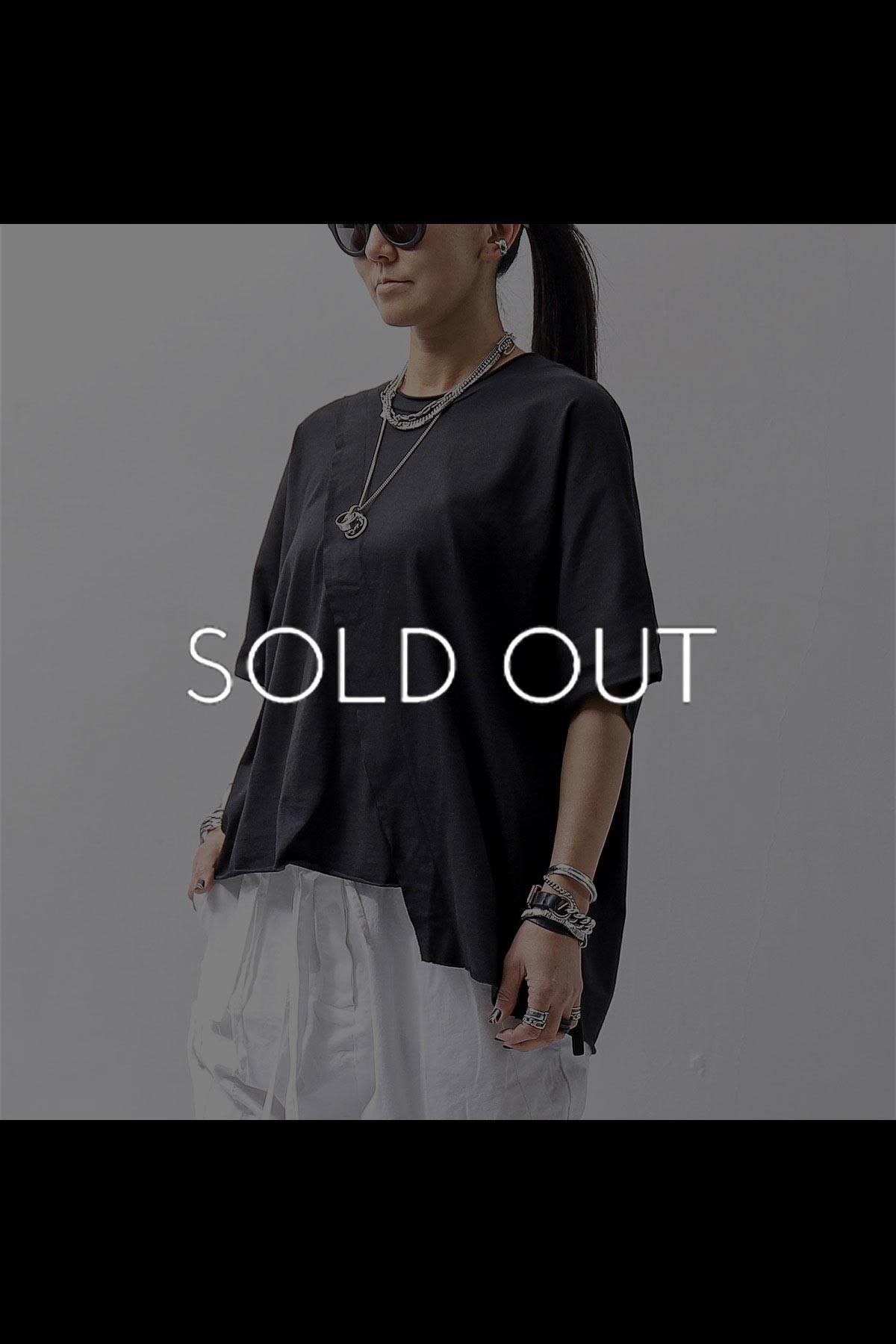 UNISEX COTTON HALF SLEEVE WIDE TOP BZB1679_BLACK