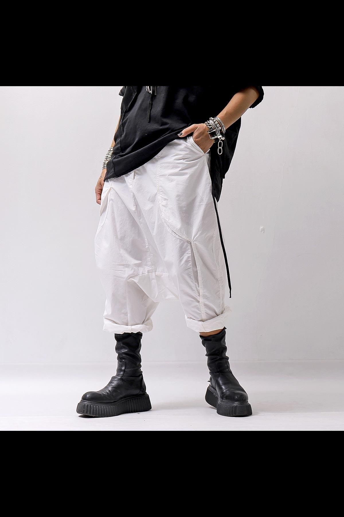 UNISEX COTTON PANTS 335 0109_OFF WHITE