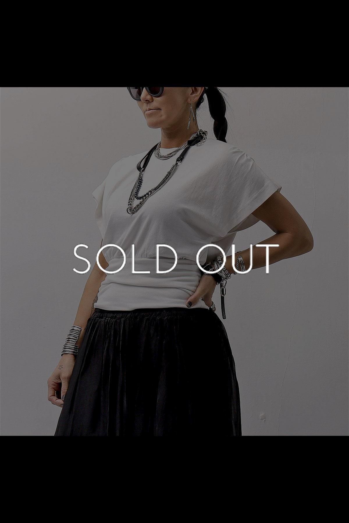 COTTON & MODAL FRENCH SLEEVE TOP WTS564_OFF WHITE