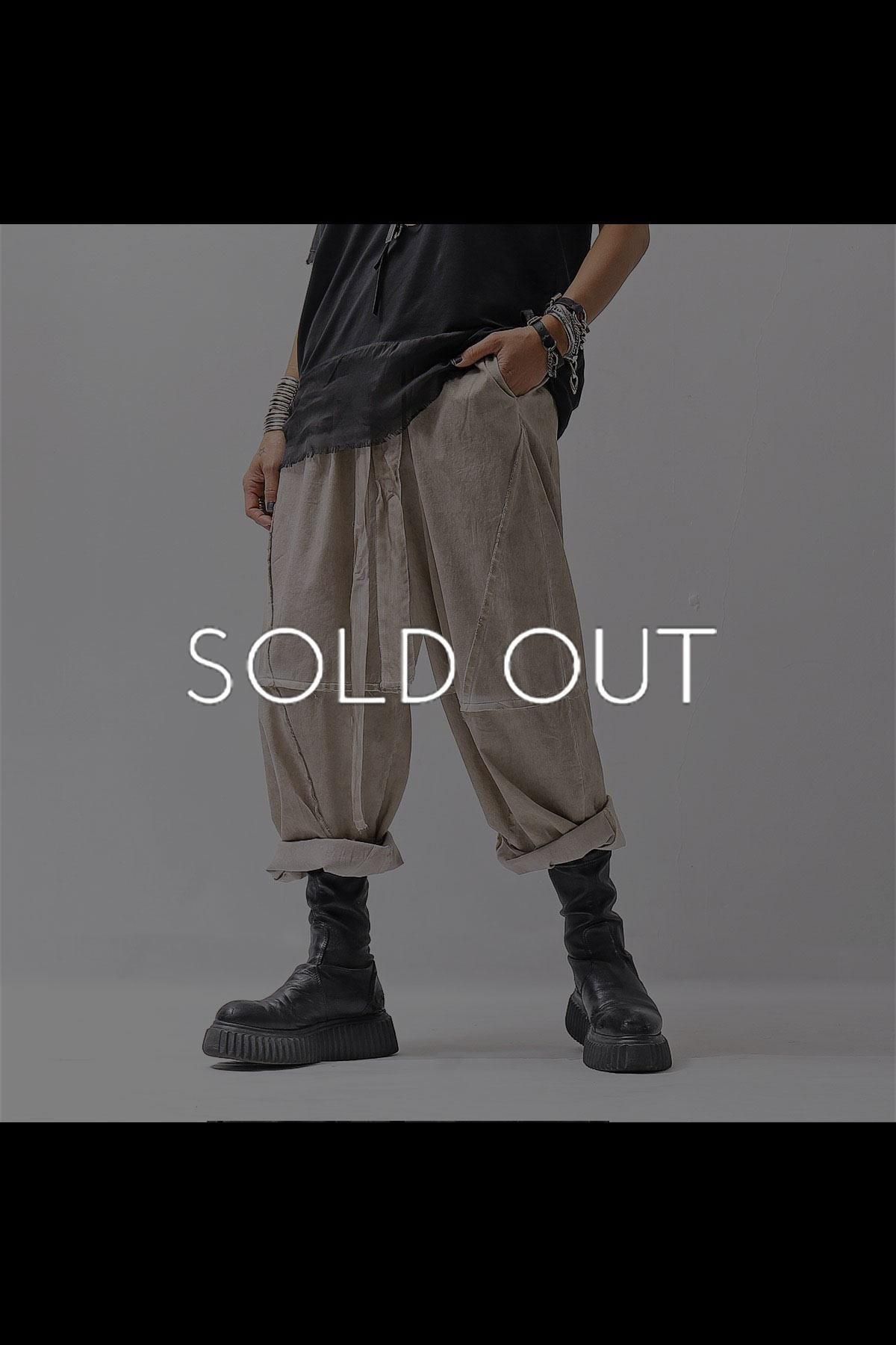 UNISEX LIGHT COTTON RELAX PANTS SM59_SAND SHELL