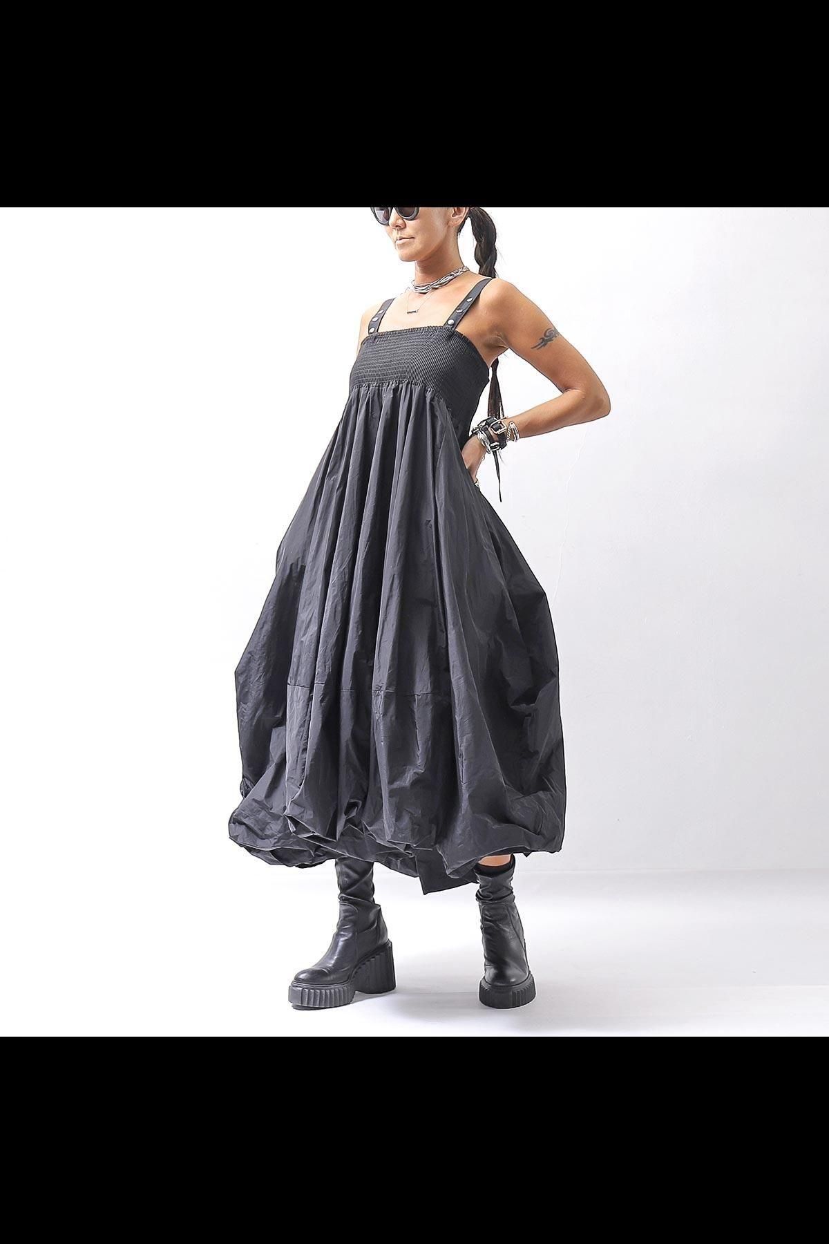 MULTIWAY SHAPE MEMORY SKIRT DRESS 4045_BLACK