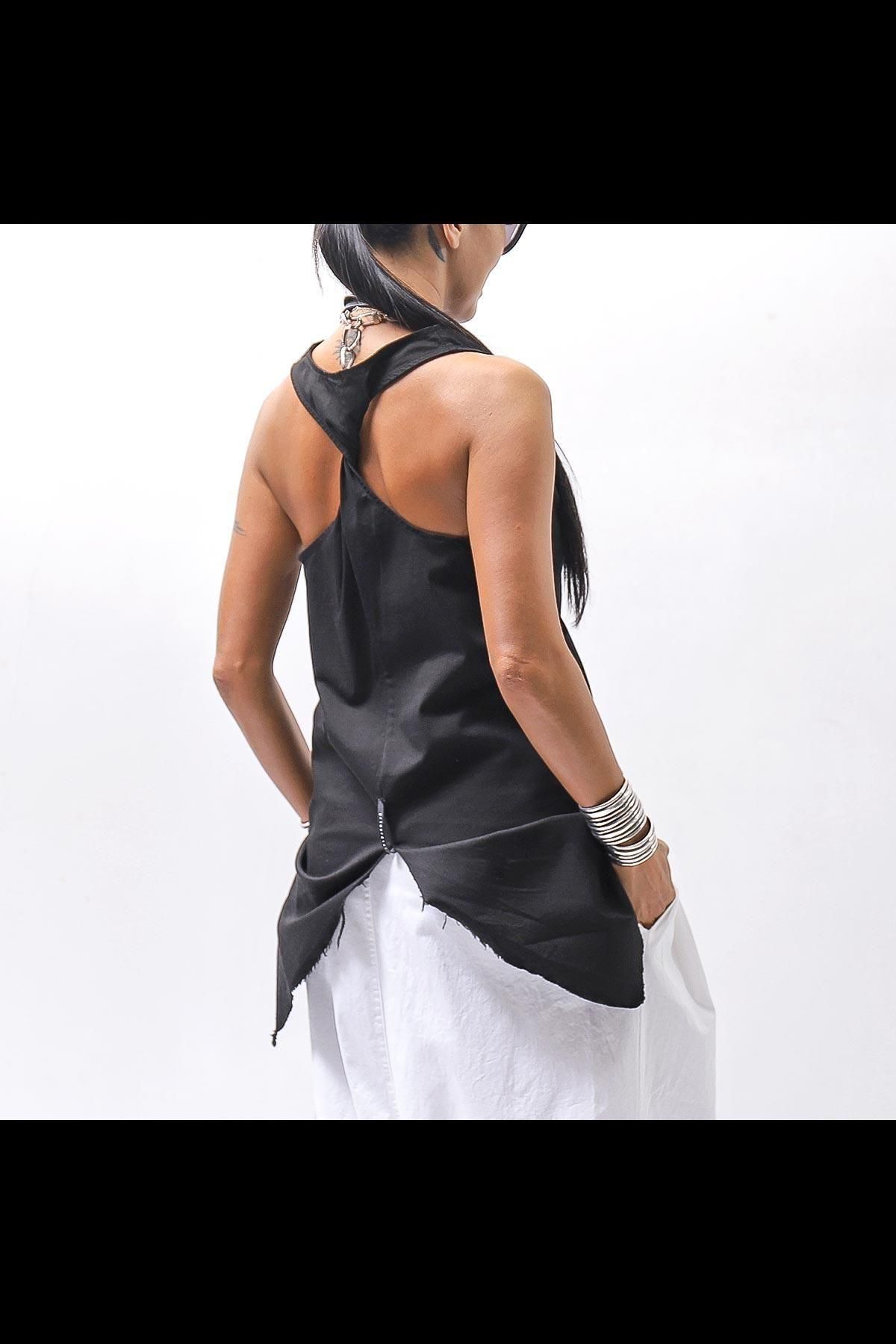 BACK CROSSED TANK TOP 413CC_BLACK