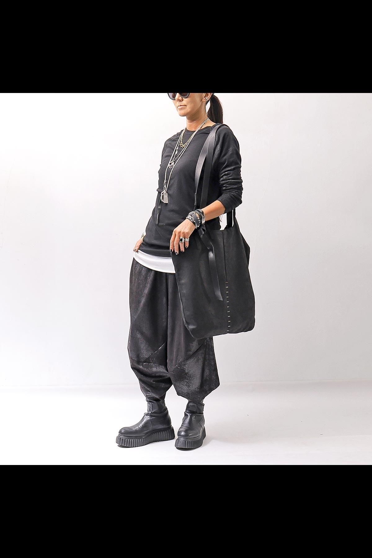 MULTIWAY LONG STRAP TOTE BAG DBM005_BLACK