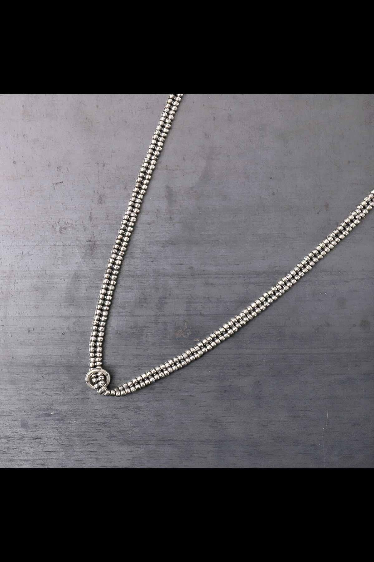 <img class='new_mark_img1' src='https://img.shop-pro.jp/img/new/icons8.gif' style='border:none;display:inline;margin:0px;padding:0px;width:auto;' />MICRO TWIN SILVER BALL NECKLACE_CN151