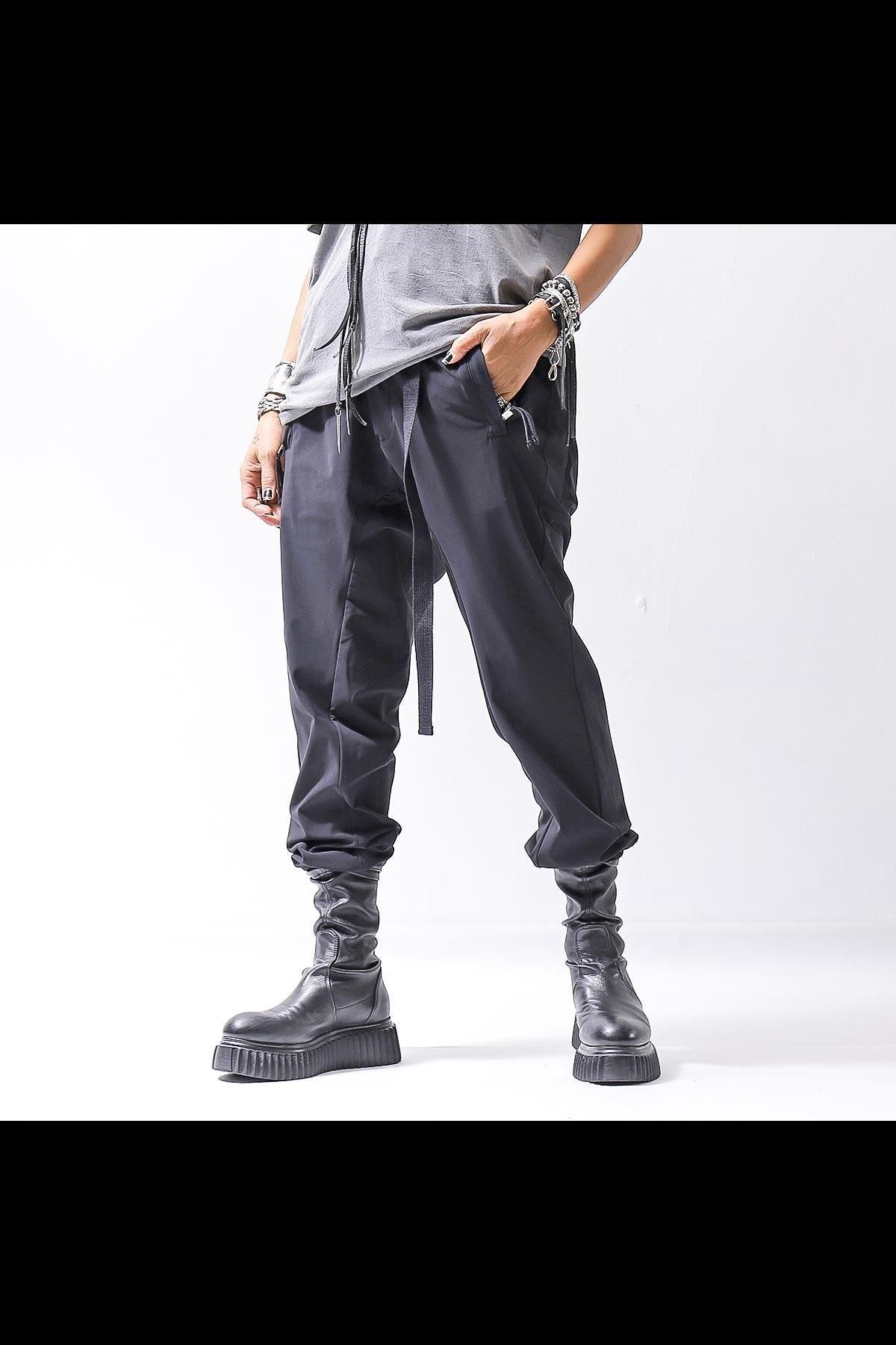 <img class='new_mark_img1' src='https://img.shop-pro.jp/img/new/icons8.gif' style='border:none;display:inline;margin:0px;padding:0px;width:auto;' />UNISEX SUPER STRETCH NYLON RIB PANTS MP29_BLACK