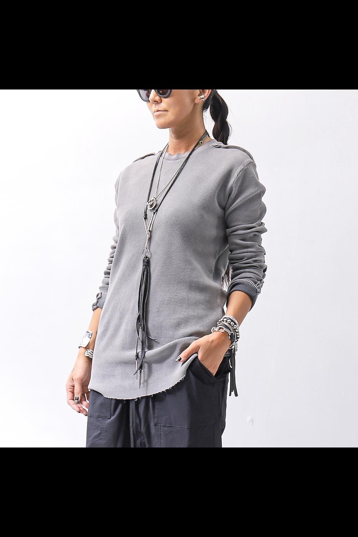 <img class='new_mark_img1' src='https://img.shop-pro.jp/img/new/icons8.gif' style='border:none;display:inline;margin:0px;padding:0px;width:auto;' />UNISEX WAFFLE COTTON LONG SLEEVE MT898_USED GREY