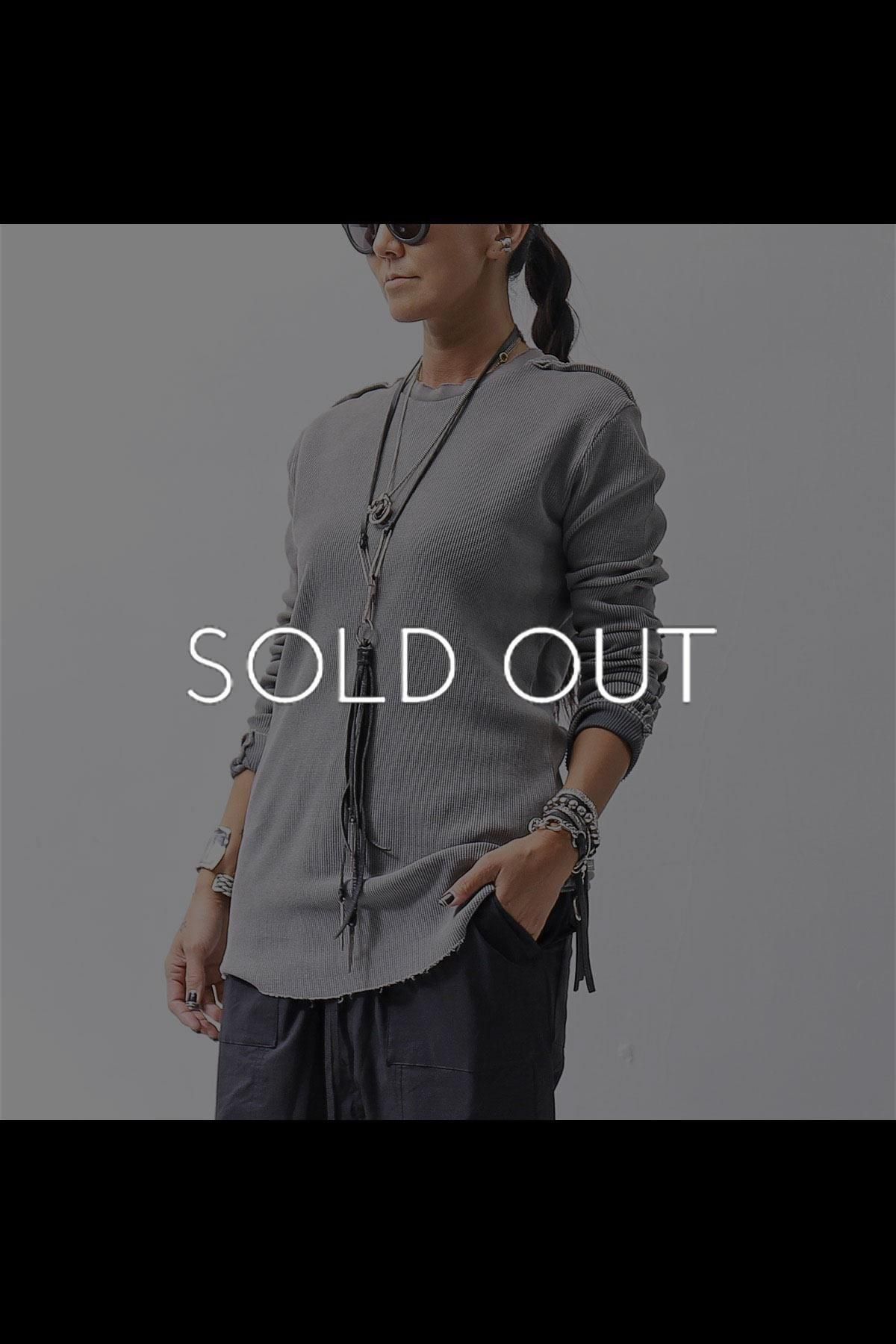 UNISEX WAFFLE COTTON LONG SLEEVE MT898_USED GREY