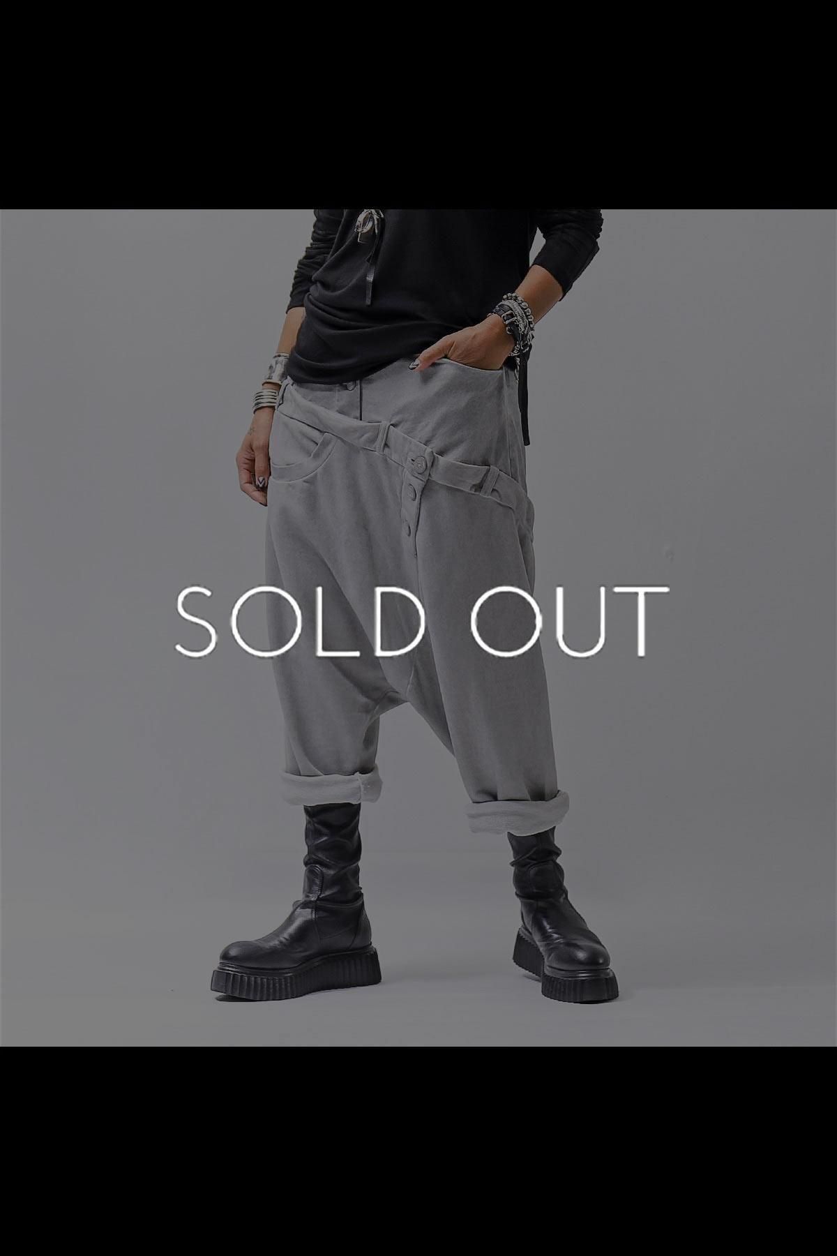 UNSEX COTTON&SWEAT BOX SARROUEL PANTS RBB1974_PEARL OLD DYE