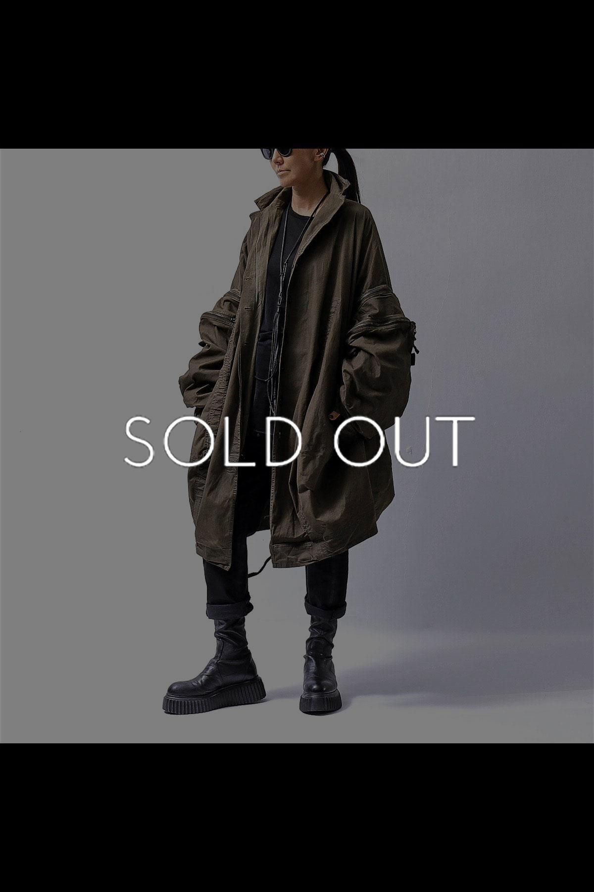 UNISEX DESIGN POCKET BLOUSON COAT 260 1208_KHAKI CLOUD