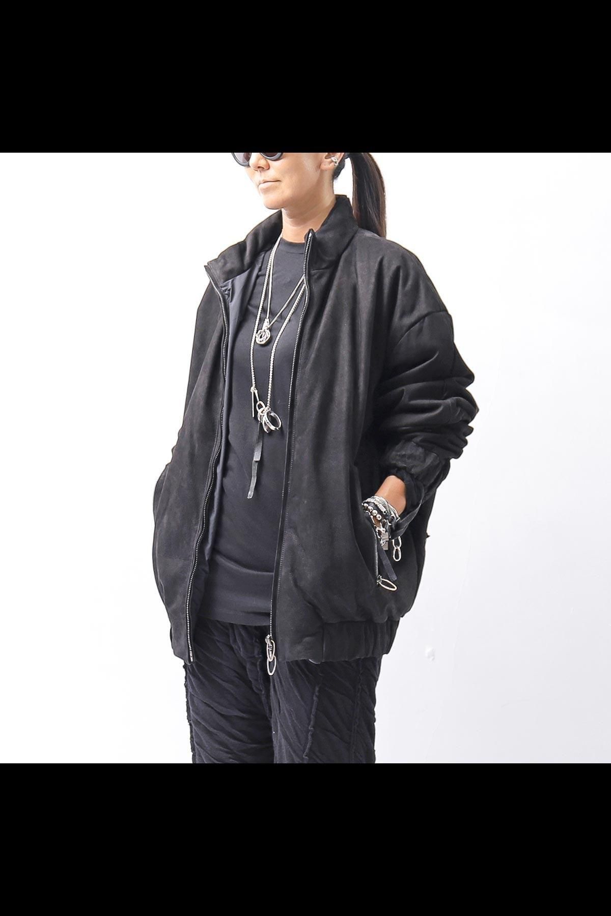 <img class='new_mark_img1' src='https://img.shop-pro.jp/img/new/icons8.gif' style='border:none;display:inline;margin:0px;padding:0px;width:auto;' />MAT LEATHER BOMBER JACKET DB1298_BLACK