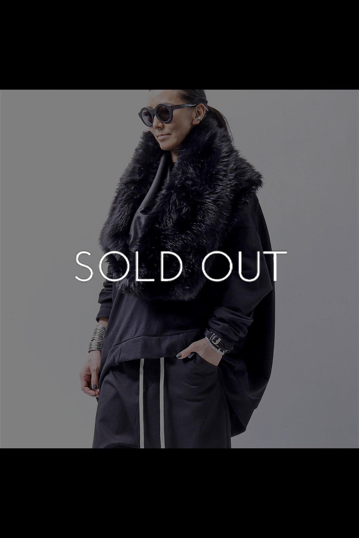 UNISEX FAUX FUR MULTIWAY SNOOD_BLACK