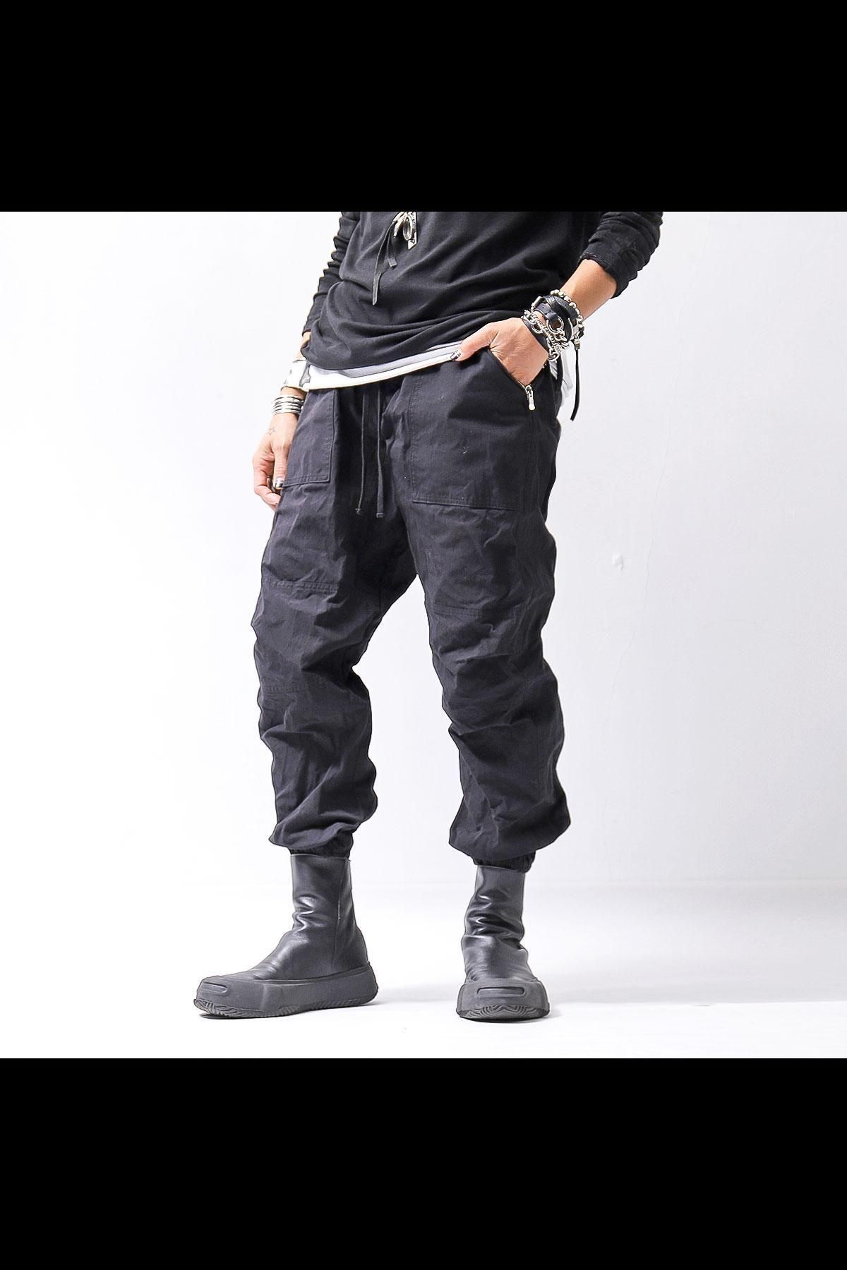 <img class='new_mark_img1' src='https://img.shop-pro.jp/img/new/icons8.gif' style='border:none;display:inline;margin:0px;padding:0px;width:auto;' />UNISEX COTTON EASY PANTS 159QP01_BLACK