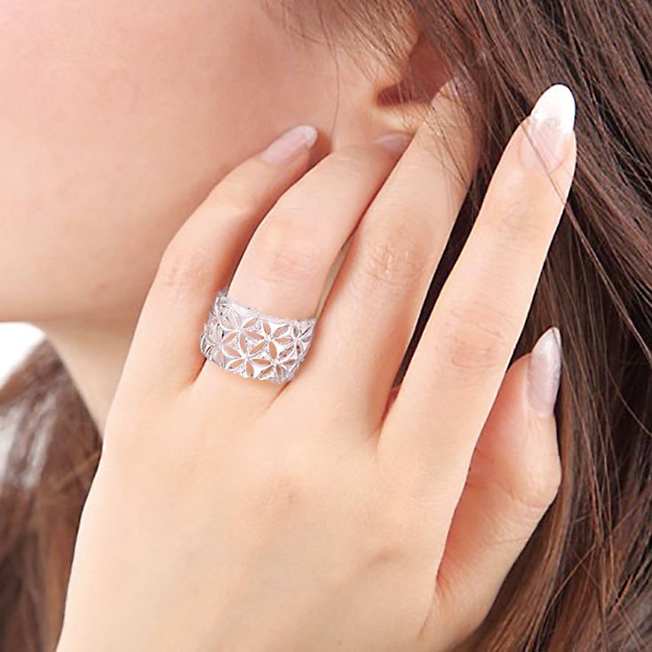 3点で10,000円】 透かし彫りダイヤモンドリング (E-0774) - 日本宝石